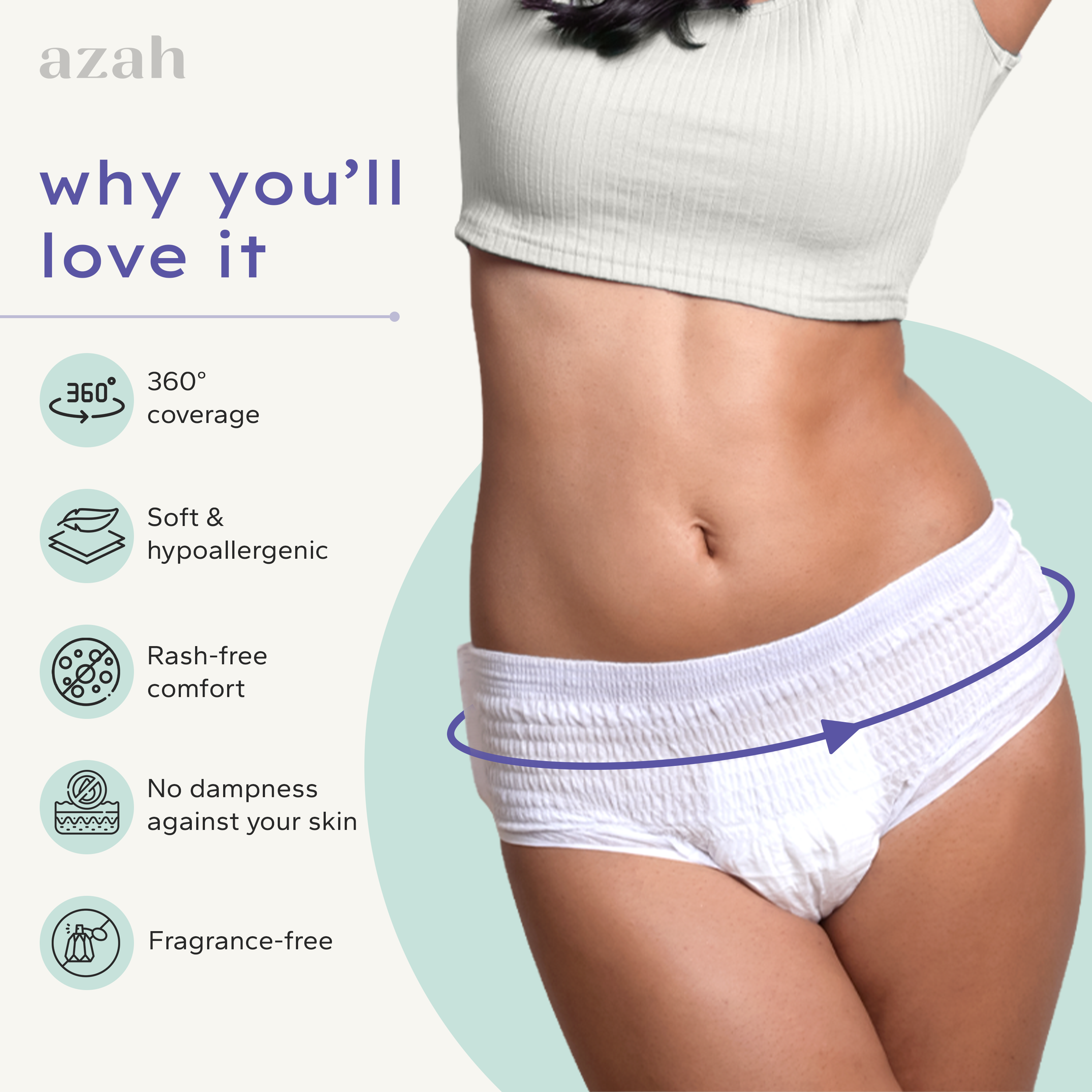 Azah Leak-Proof Disposable Period Panties - Buy at ₹129 Online