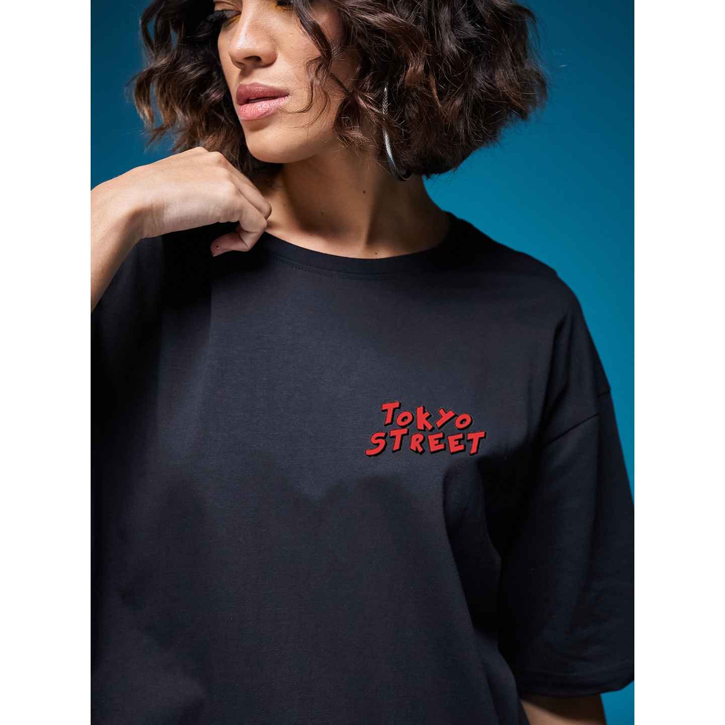 Smartees Womens Oversize Printed T-shirt - Buy at ₹243 Online