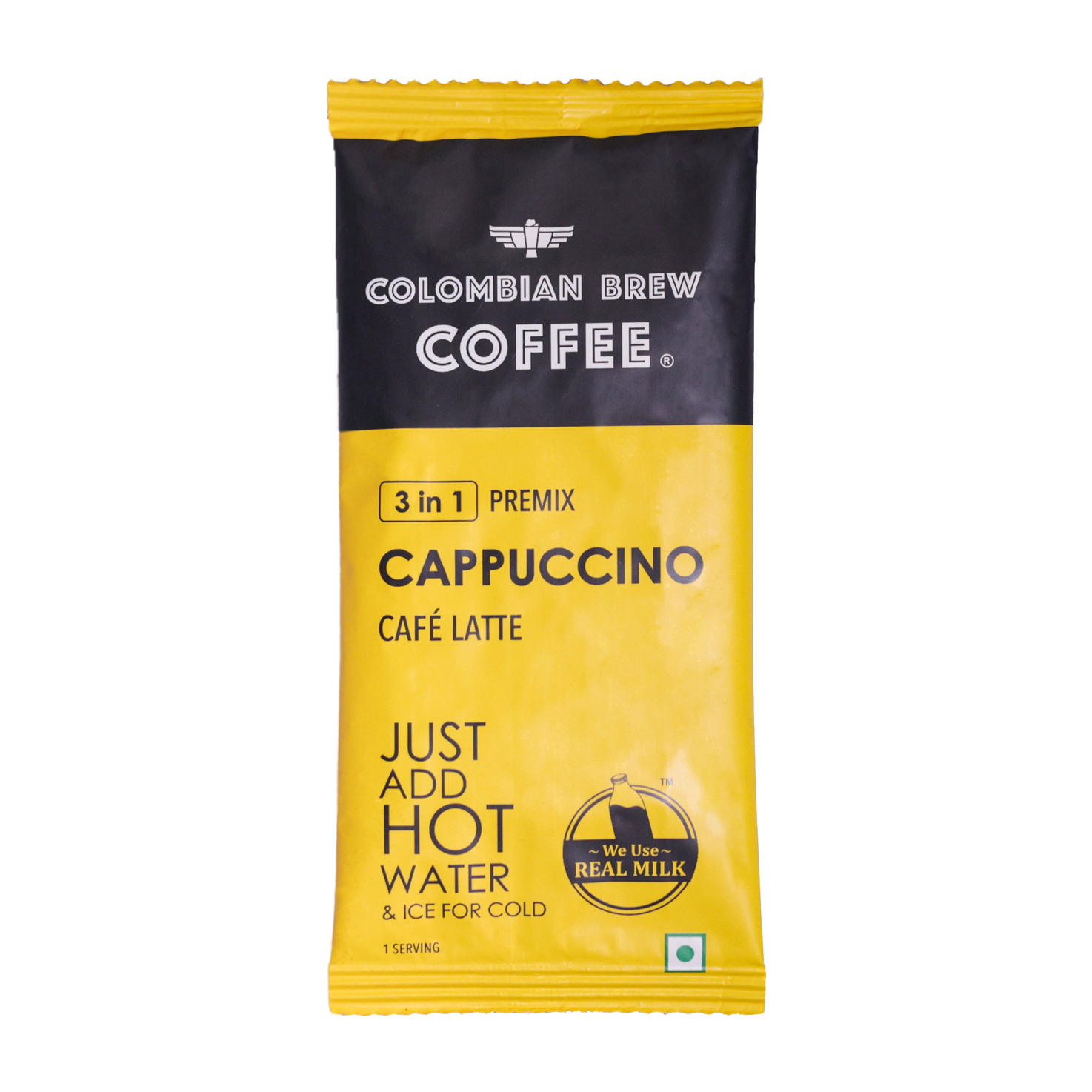 Colombian Brew 3 in 1 Cappuccino Coffee Premix Sachets - Buy at