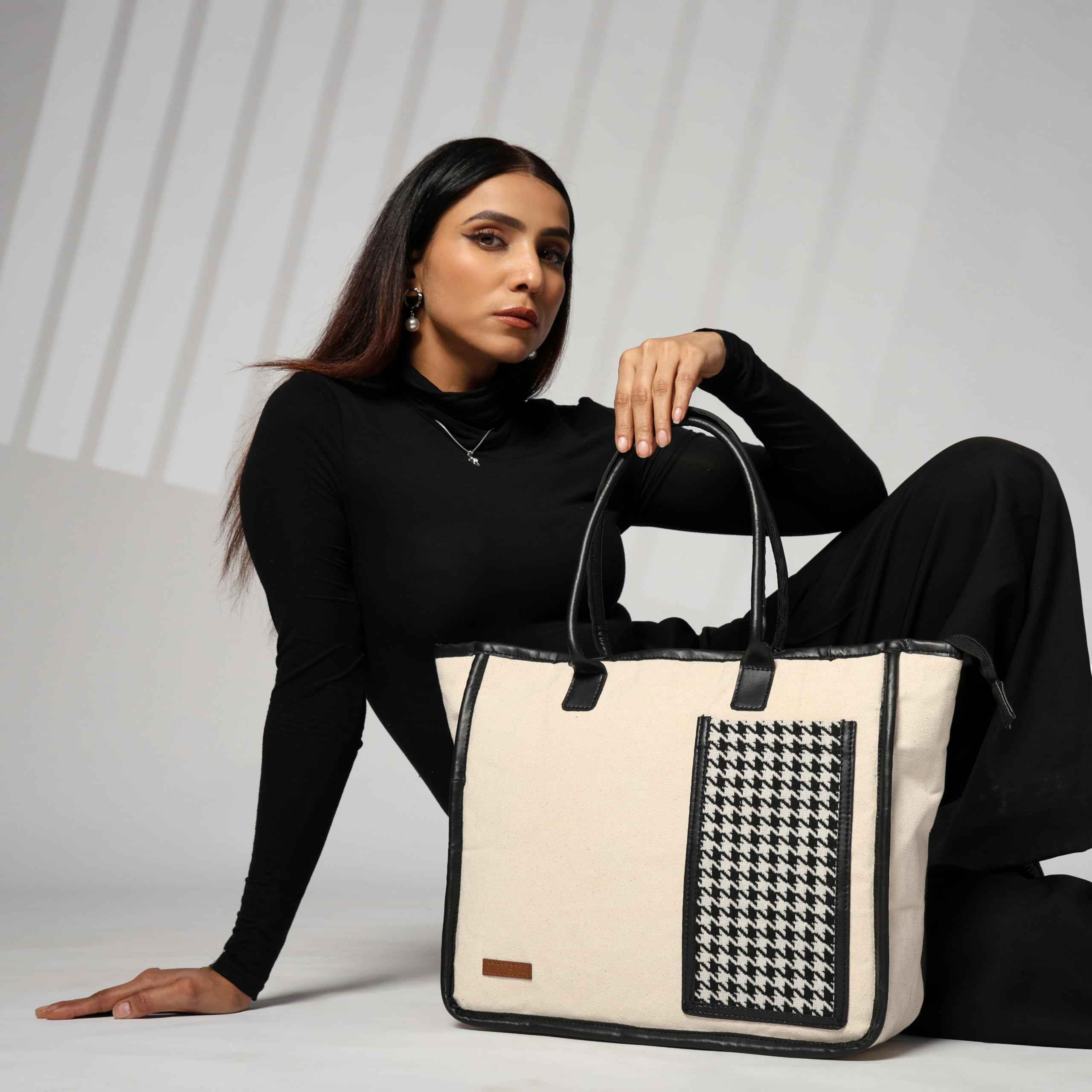 Ensac Check Tote Bag for Women - Buy at ₹659 Online | Instant