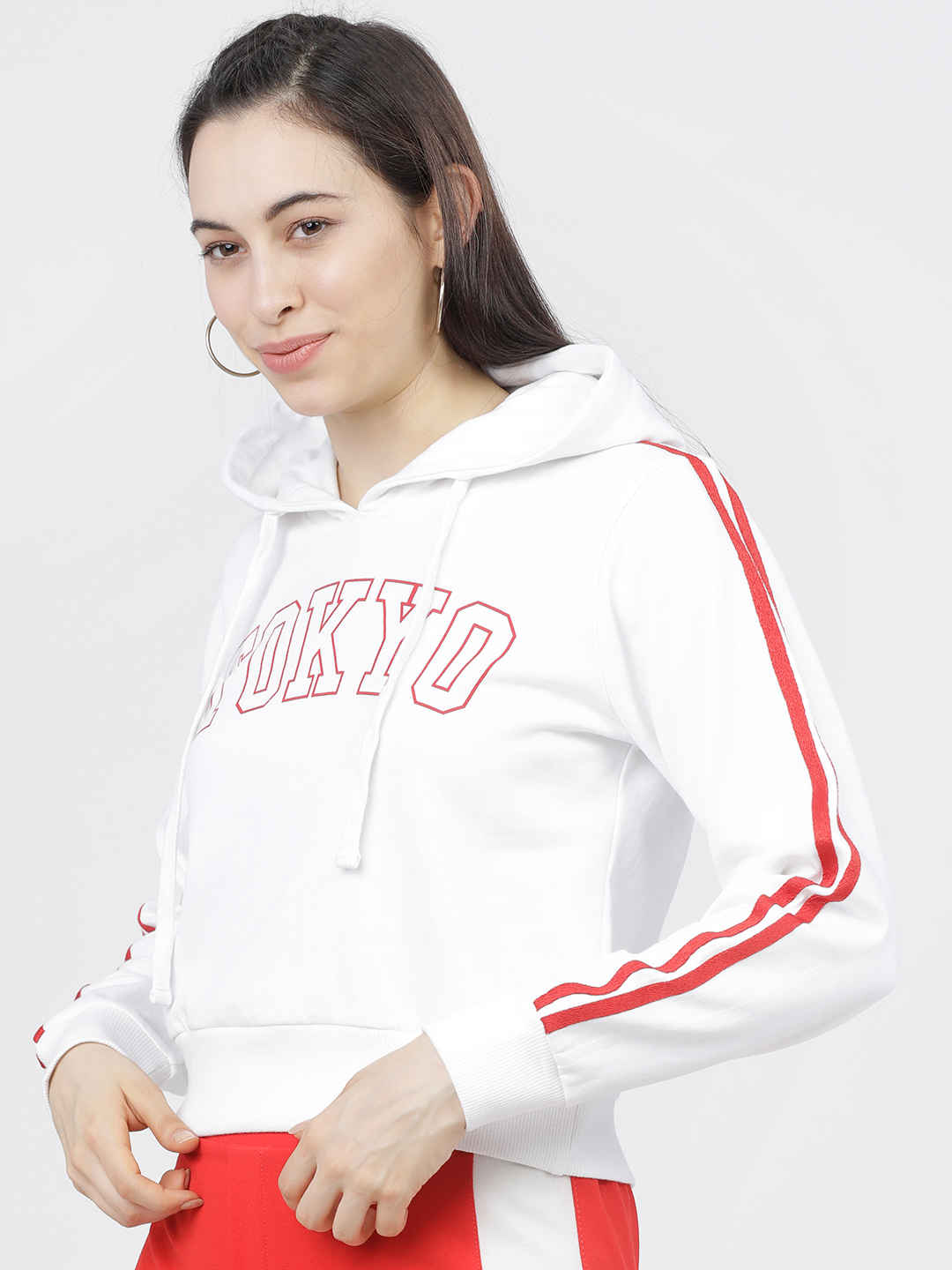 Tokyo Talkies Women's Printed Hooded Sweatshirt - Buy at ₹351