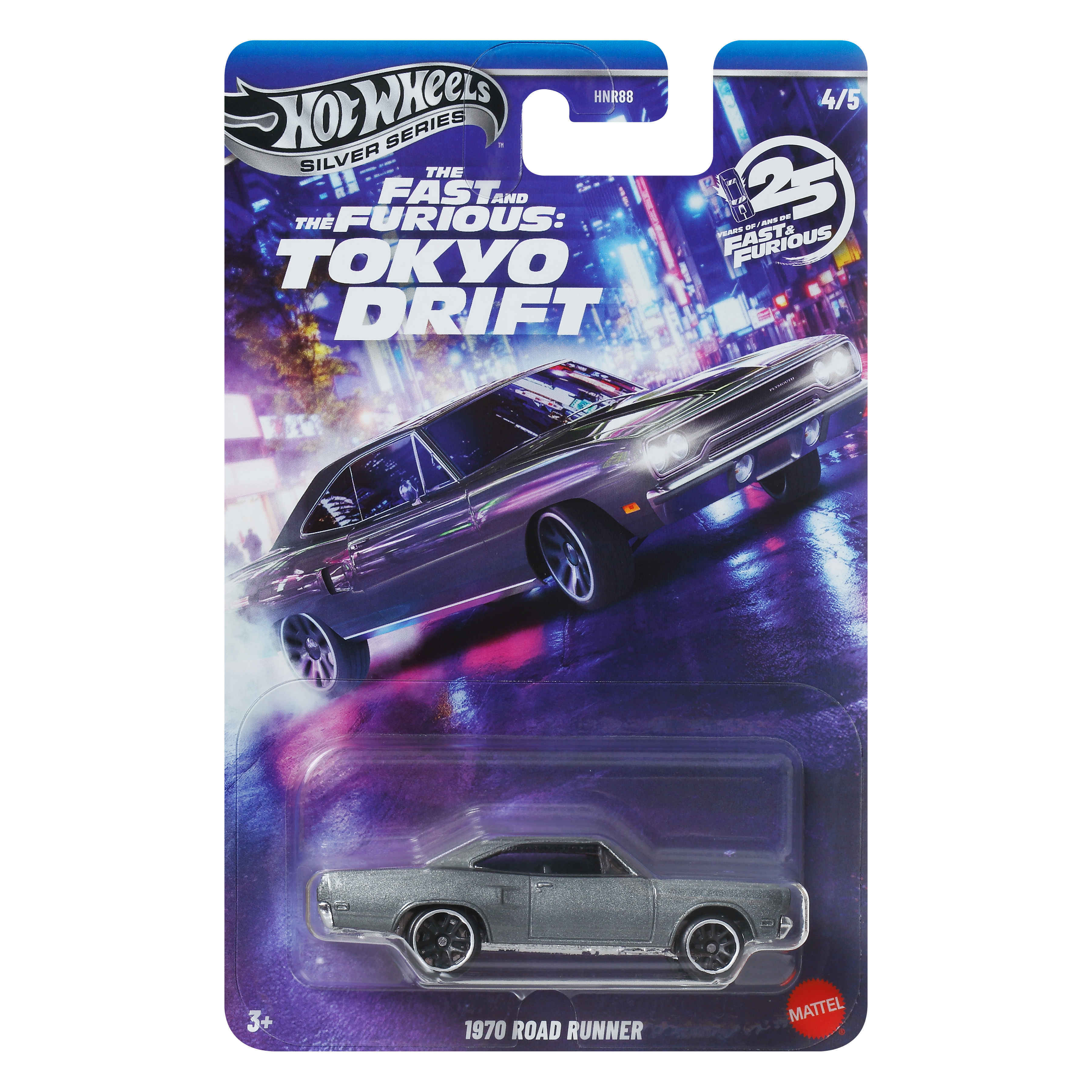 Hot Wheels Car Fast And Furious Themed 70 Road Runner Custom Toy