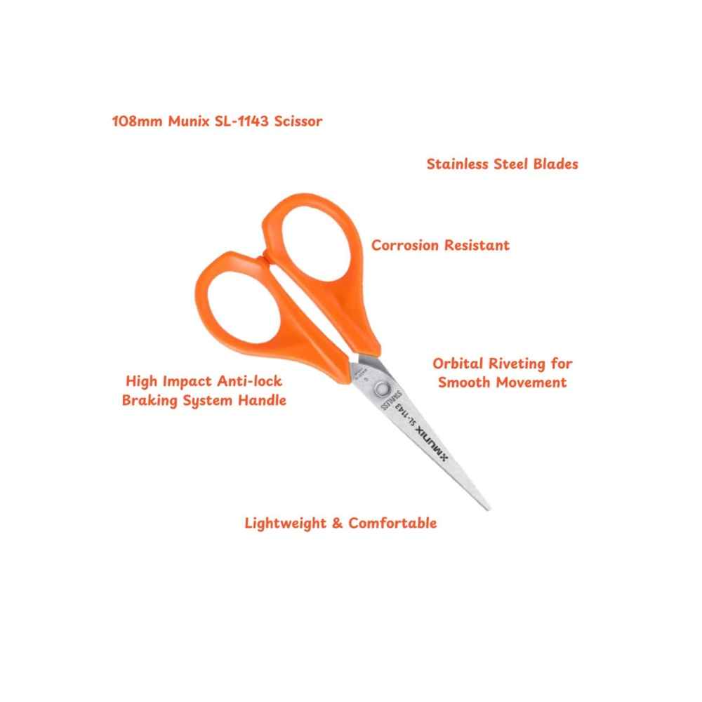 Munix Scissors Sl-1143 - Buy at ₹49 Online | Instant Delivery - Zepto