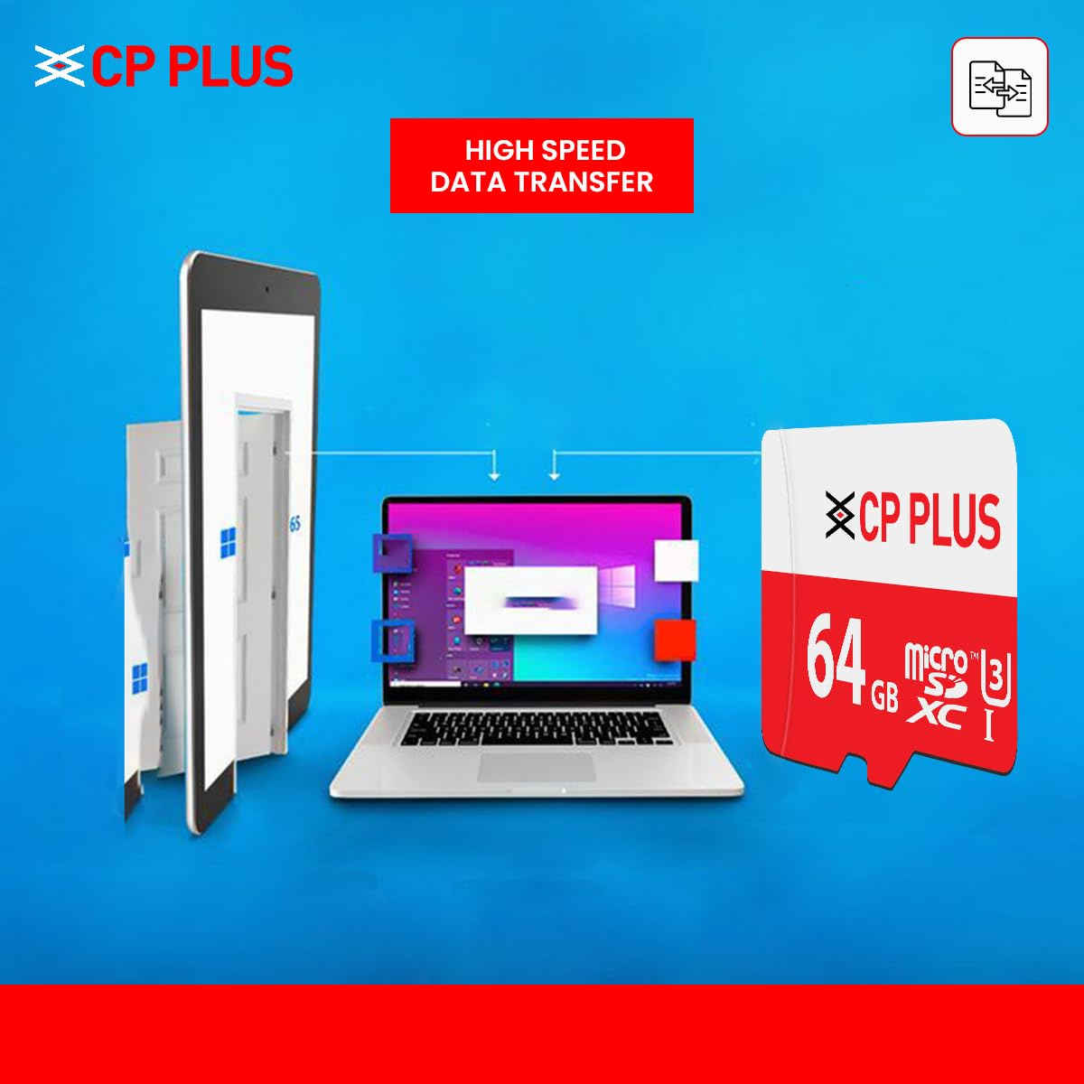 CP Plus 64Gb Micro Sd Memory Card - Buy at ₹1561 Online | Instant