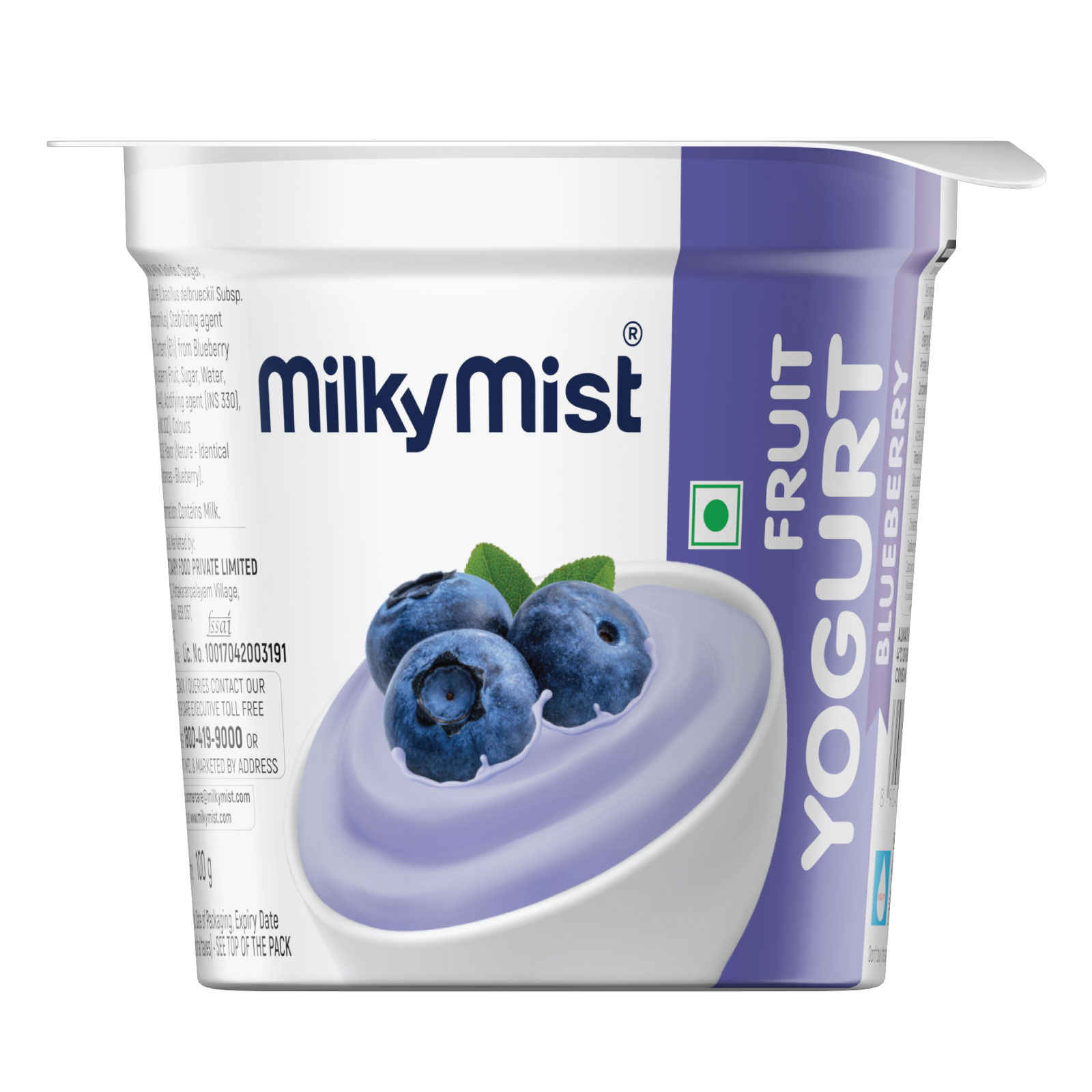 Milky Mist Fruit Yogurt Blueberry - Buy at ₹31 Online | Instant