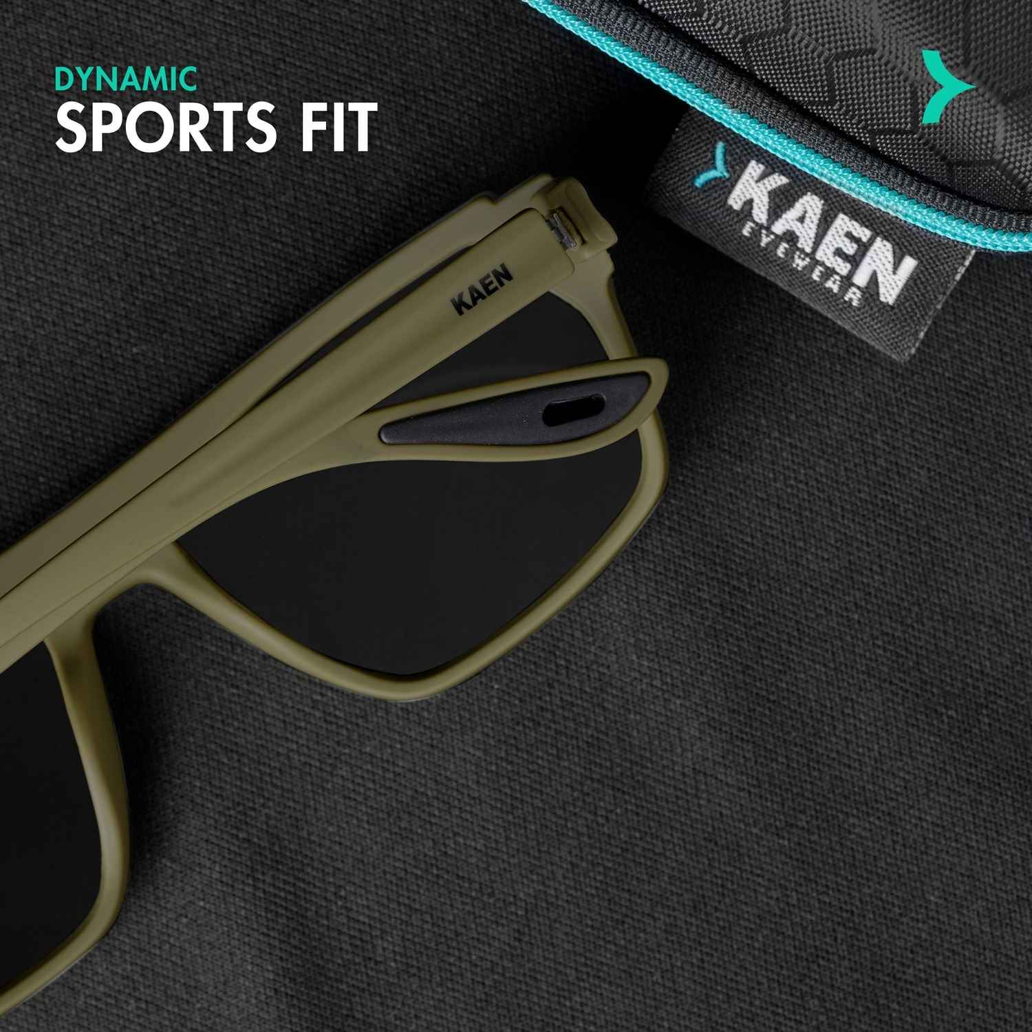 Eyewearlabs Men Sunglassses KAEN Knox Green Wayfarer - Buy at