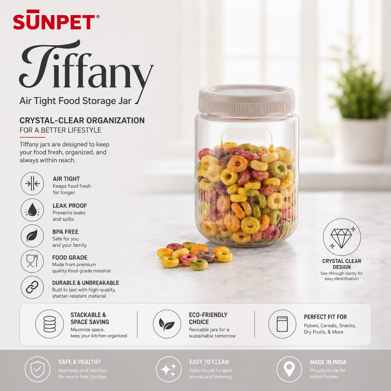 Sunpet Tiffany Jar Set - Buy at ₹310 Online | Instant Delivery