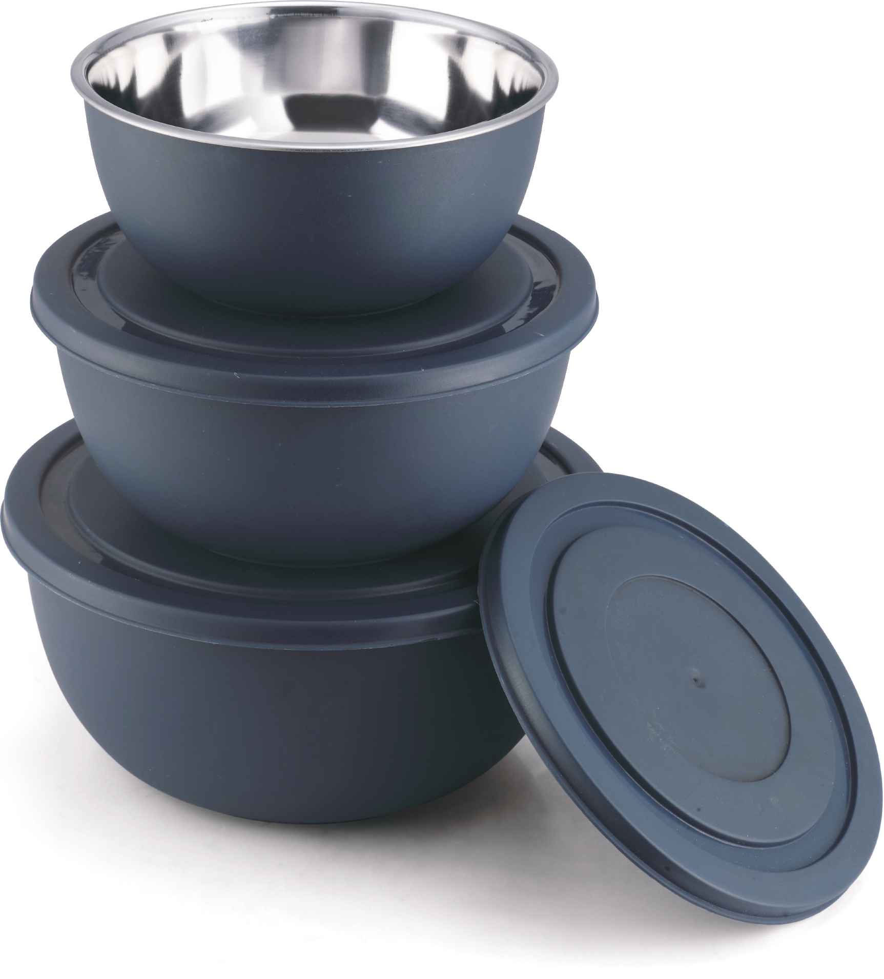 Classic Essentials Stainless Steel Microwave Safe Mixing Bowl Set