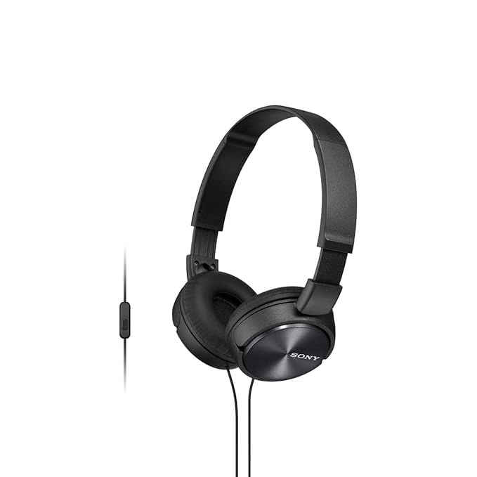 MSSP KOTORI DZONE 有線ヘッドホン Sony MDR-ZX310AP Wired On-Ear Headphones with Mic - Black - Buy at