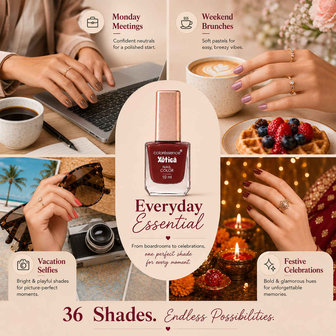 Coloressence Xotica Nail Paint - Buy at ₹89 Online | Instant