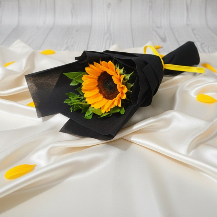 Sunflower Bouquet - Buy at ₹180 Online | Instant Delivery - Zepto