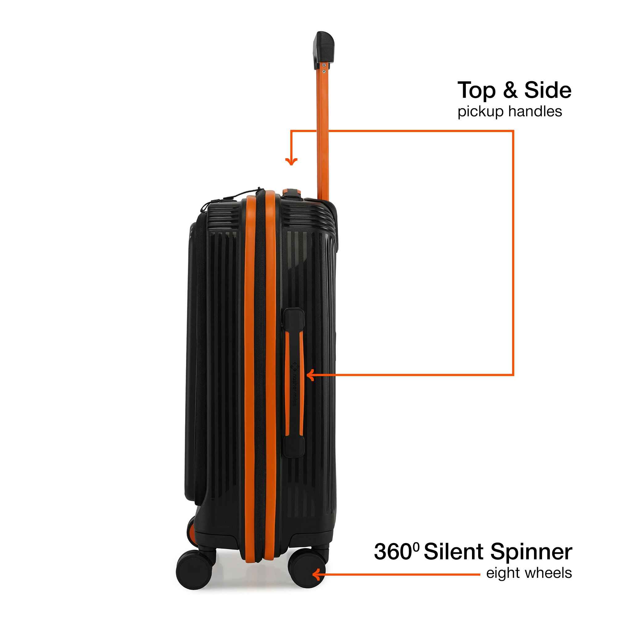 Nasher Miles Alexandria Cabin Hardside Polypropylene Trolley Bag