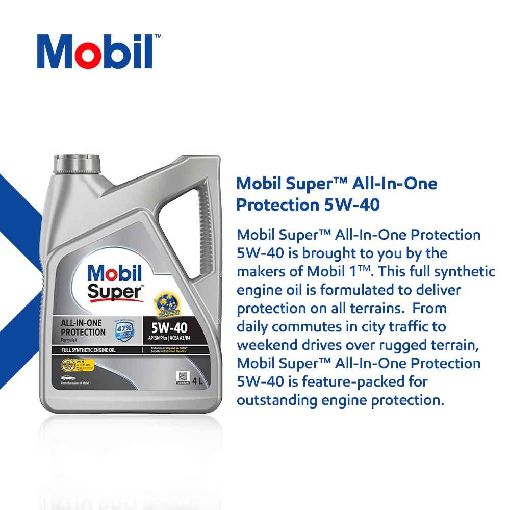 Mobil Super All in One Protection 5w-40 Ct 4 x 4L - Buy at ₹2249