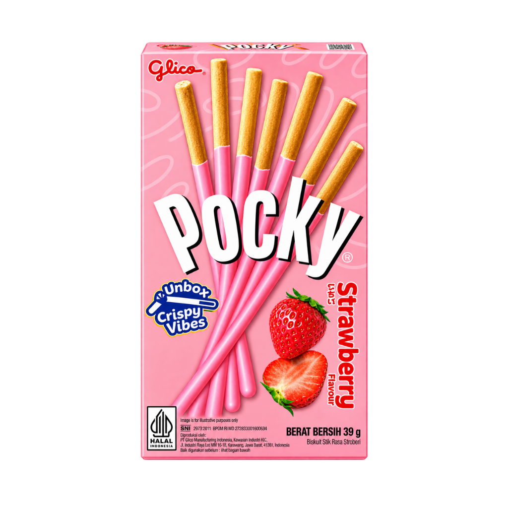 Pocky Strawberry Flavour Biscuit Sticks - Buy at ₹169 Online
