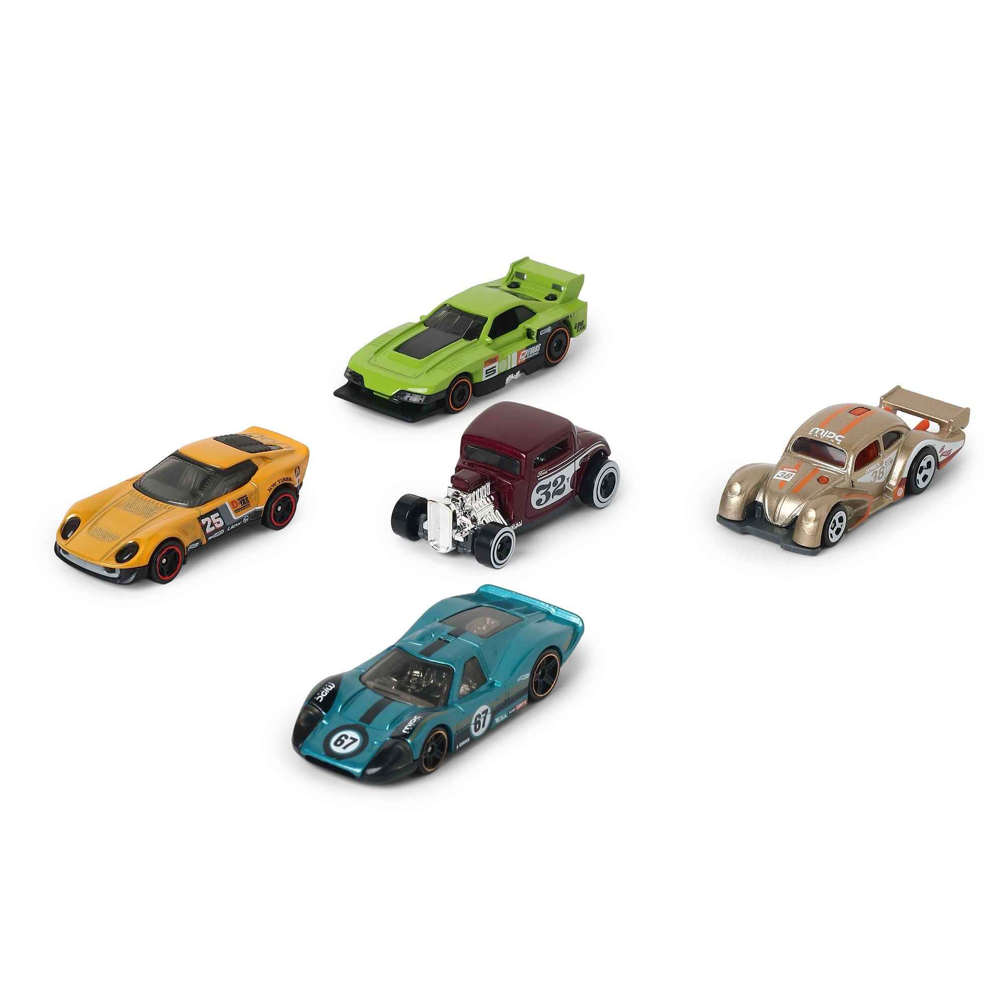 Hot Wheels 5-Car Pack of 1:64 Scale Vehicles HW-RETRO - Buy at