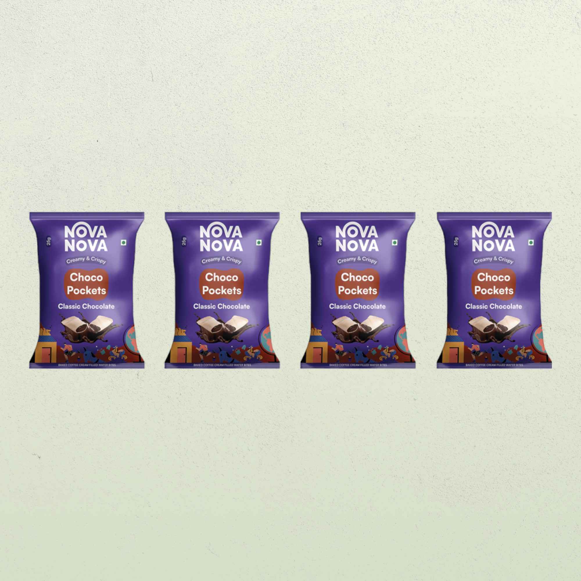 Nova Nova Choco Pockets Classic Pack of 4 - Buy at ₹260 Online