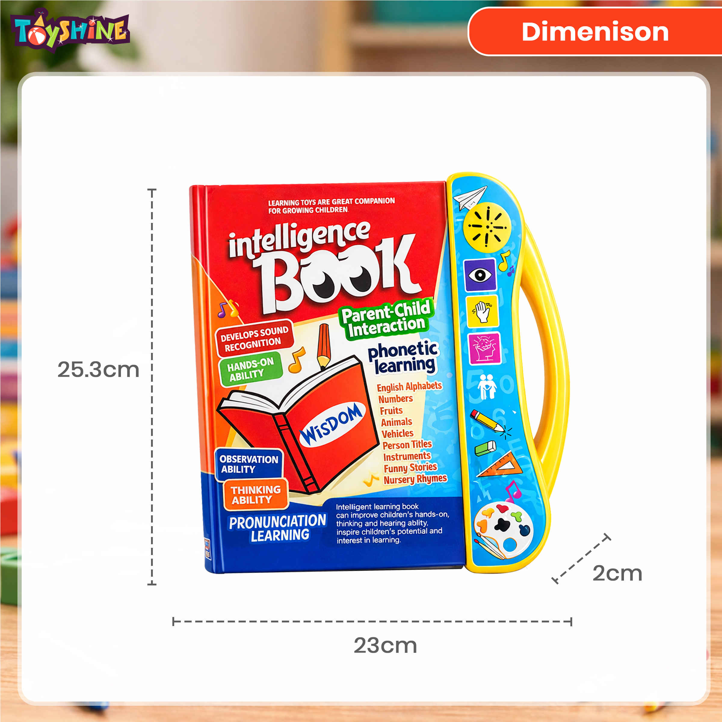 THE BOOK Ⅰ〜ⅠⅡ (Limited Edition) Toyshine Interactive Musical Phonetic Learning Book For 3+ Years