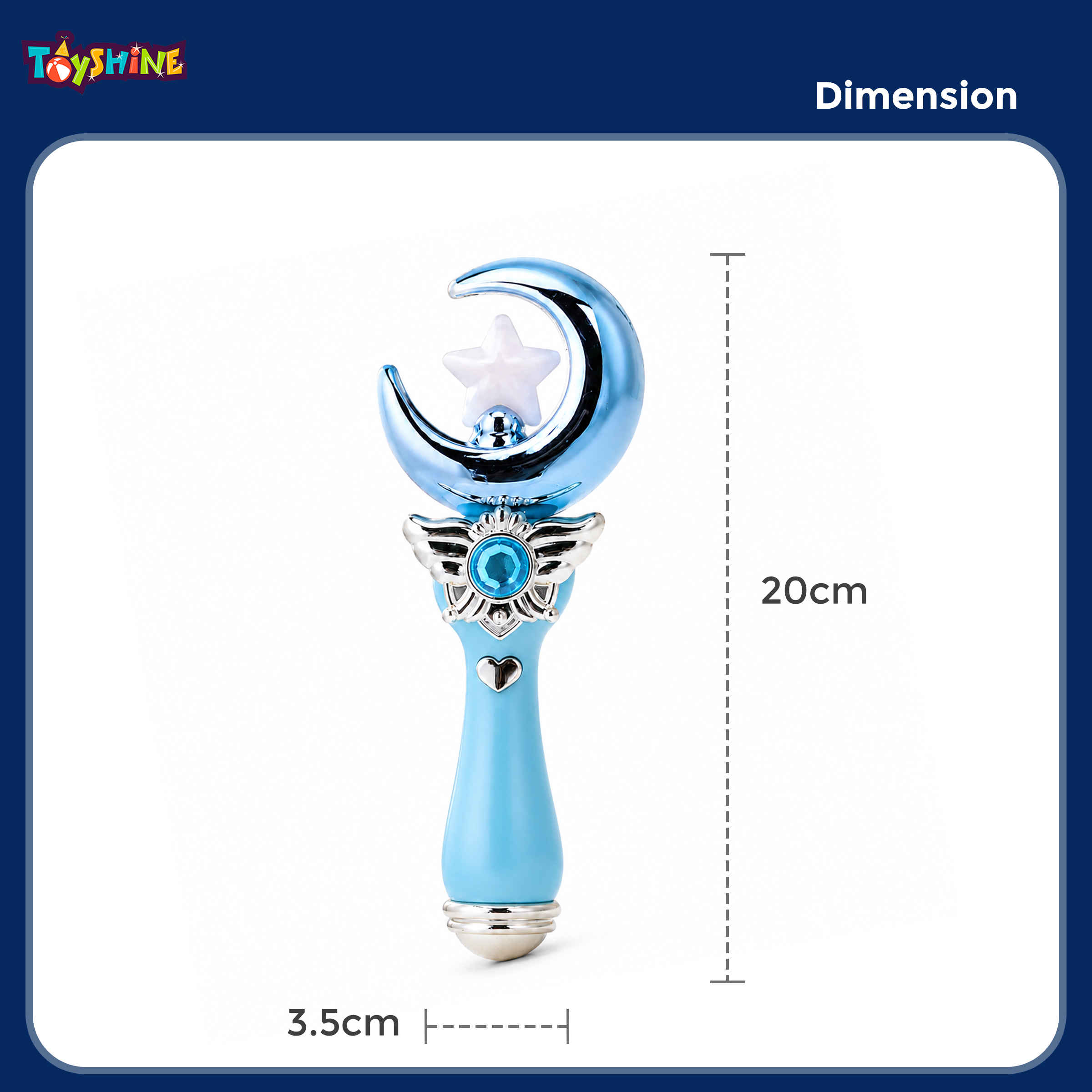 Toyshine Fairy Wand Electric Magic Moon Styling Stick With Toyshine Fairy Wand Electric Magic Moon Styling Stick With
