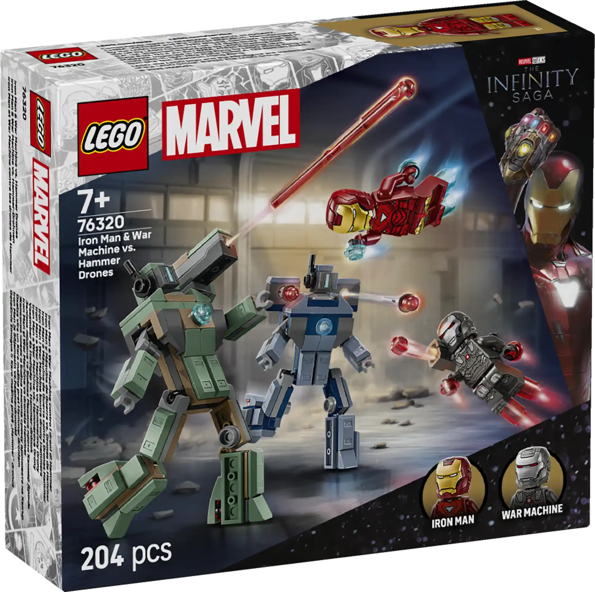 LEGO Marvel Iron Man & War Machine vs. Hammer Drones Set - Buy at