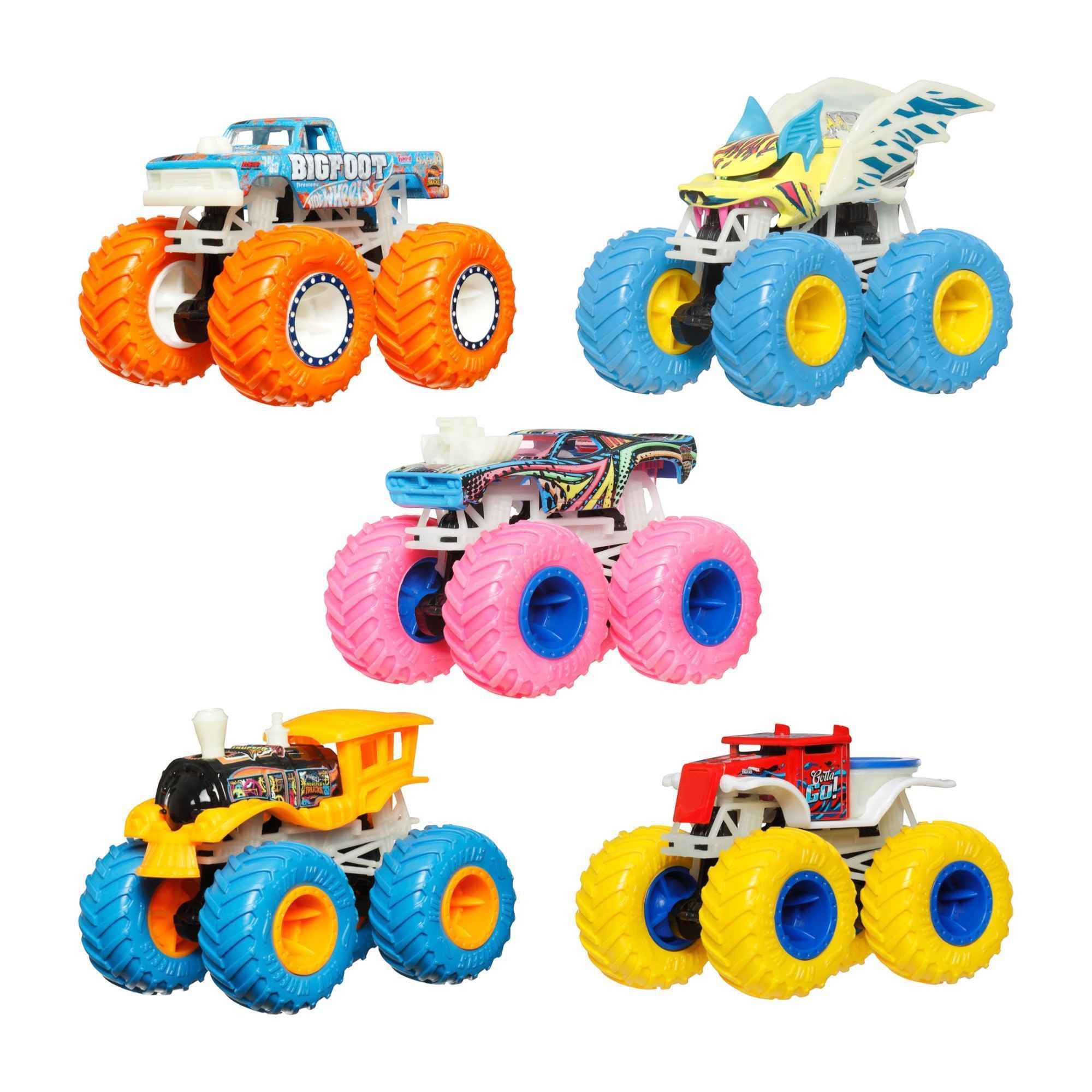 Hot Wheels Monster Trucks Die Cast 1:64 Scale Toy Truck that Glows