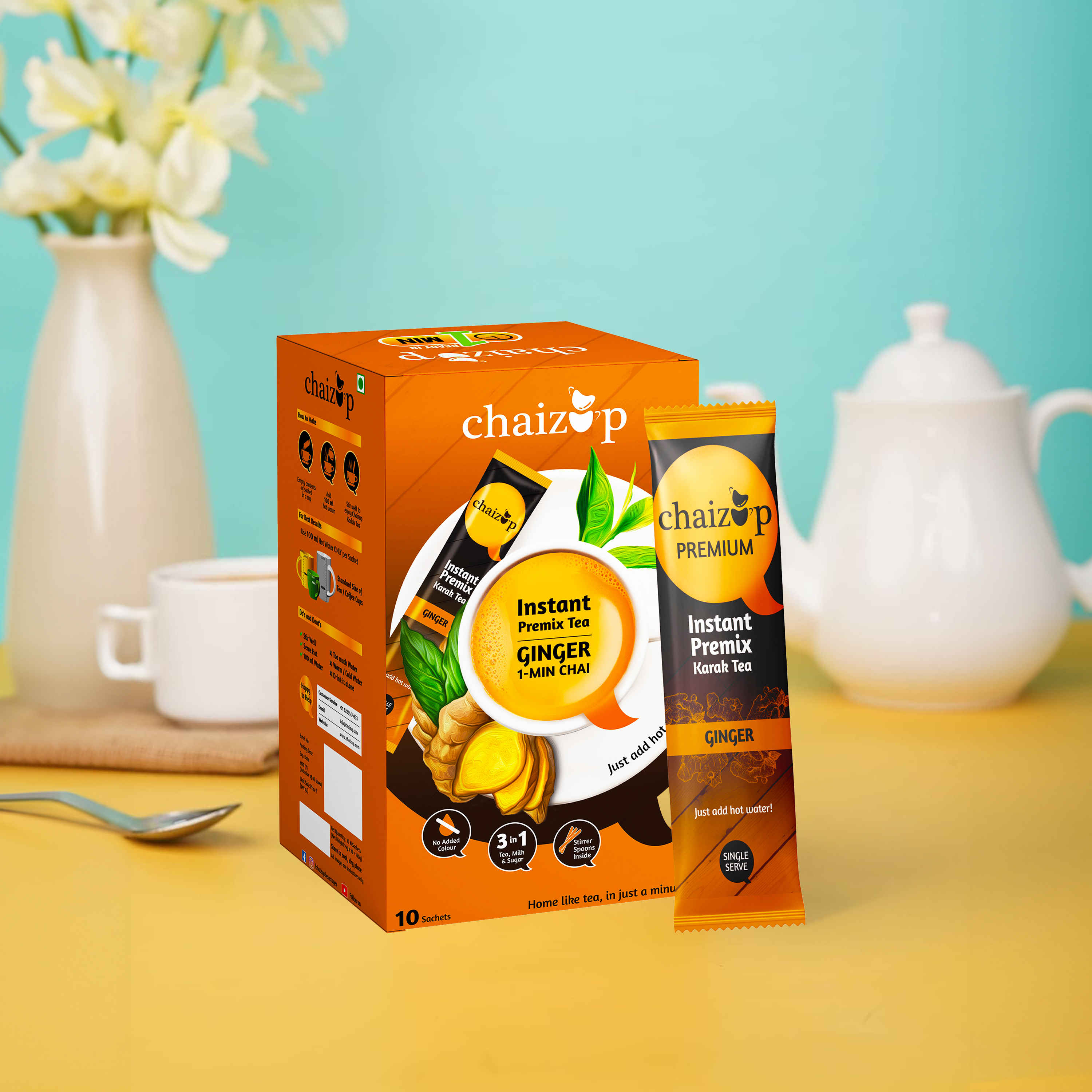 Chaizup Instant Tea Ginger - Buy at ₹150 Online | Instant