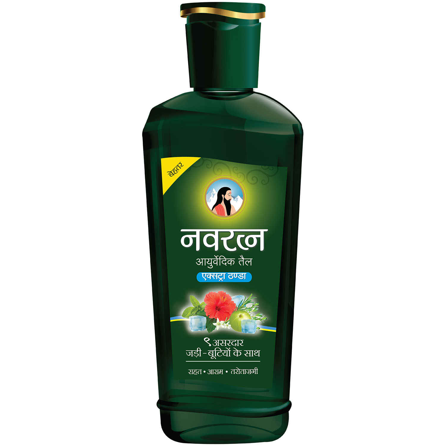 Navratna Extra Thanda Ayurvedic Hair Oil 180 Ml
