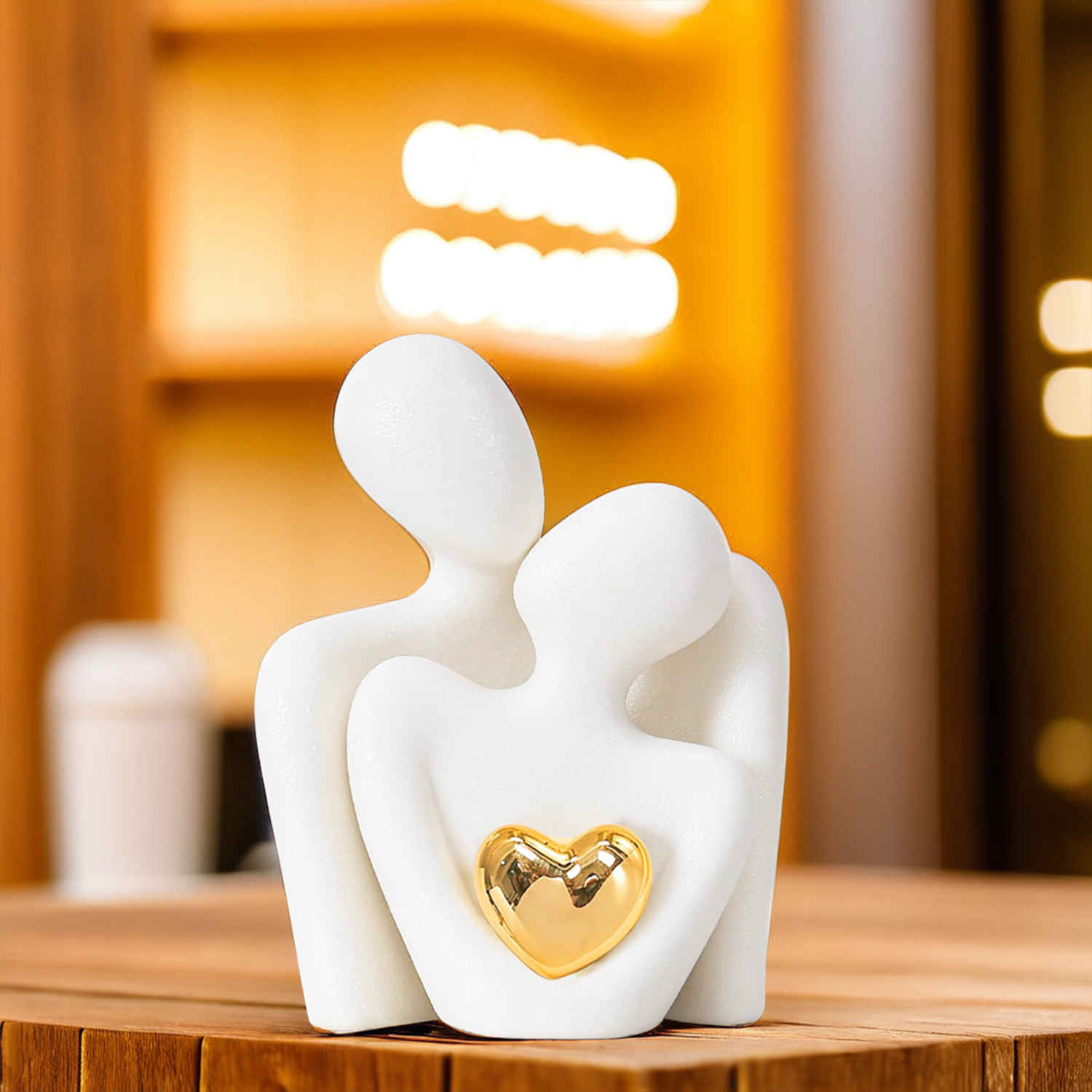 White Couple Showpiece for Home Decor, Gifting - Buy at ₹1999