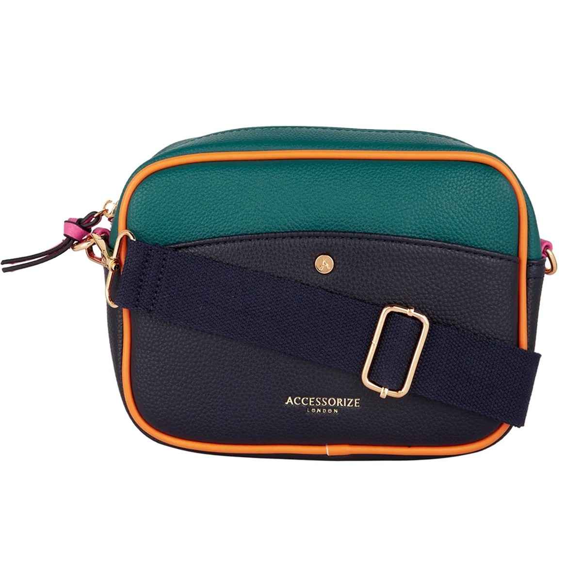 A Certain Style: プラスチックハンドバッグ 洋書 Accessorize London Women's Colourblock Camera Bag - Buy at ₹1909