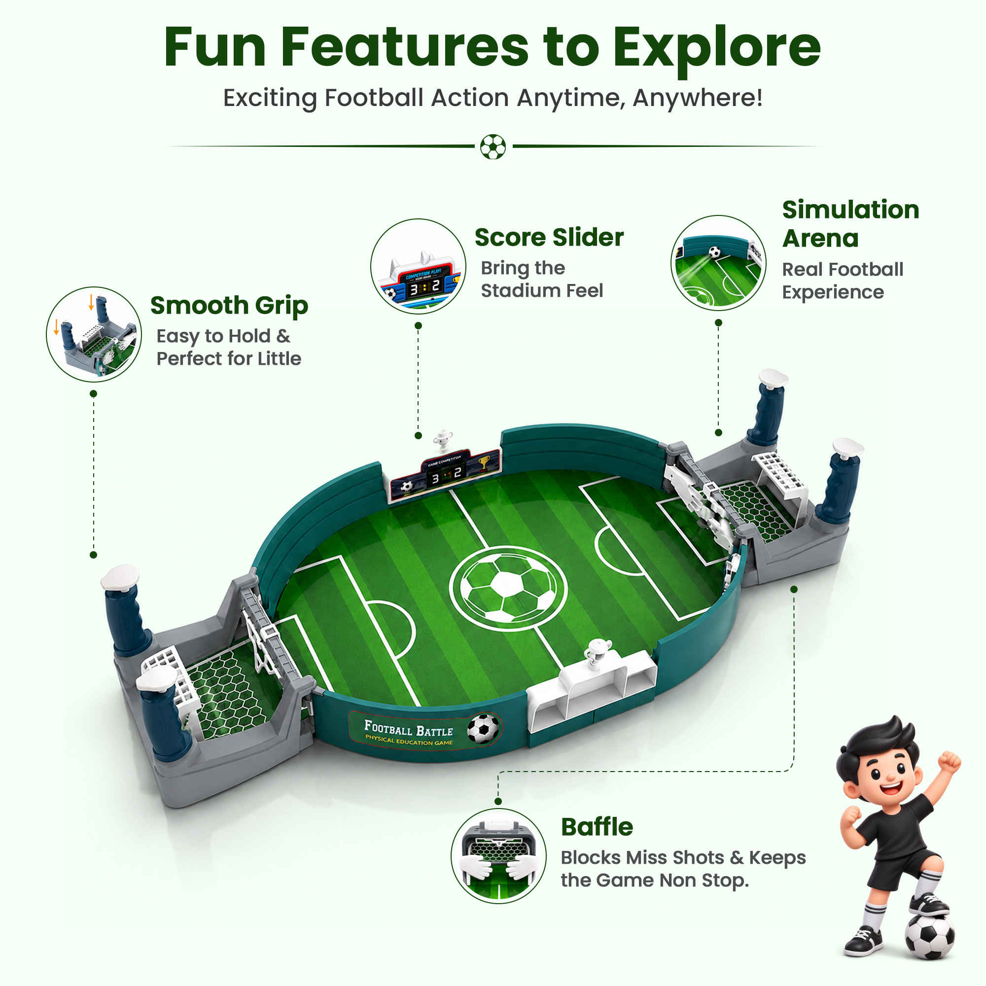 Kidology Mini Football Tabletop Game Set - Buy at ₹499 Online