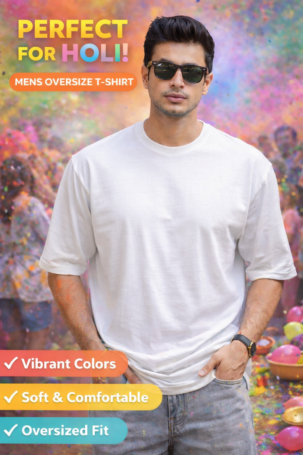 Gcyx Mens Over Size T Shirt / 60% Cotton 40% Polyester - Buy at