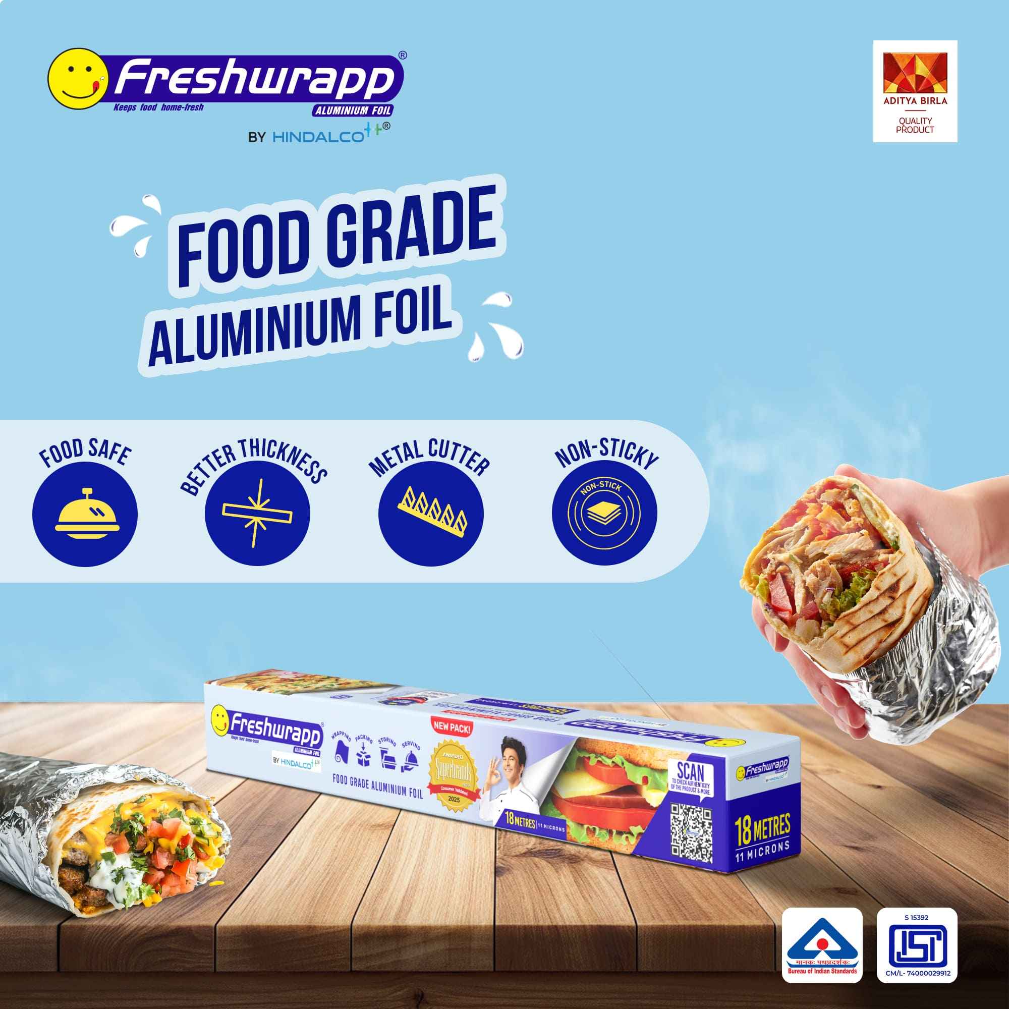 Freshwrapp Aluminium Foil - Buy at ₹183 Online | Instant Delivery