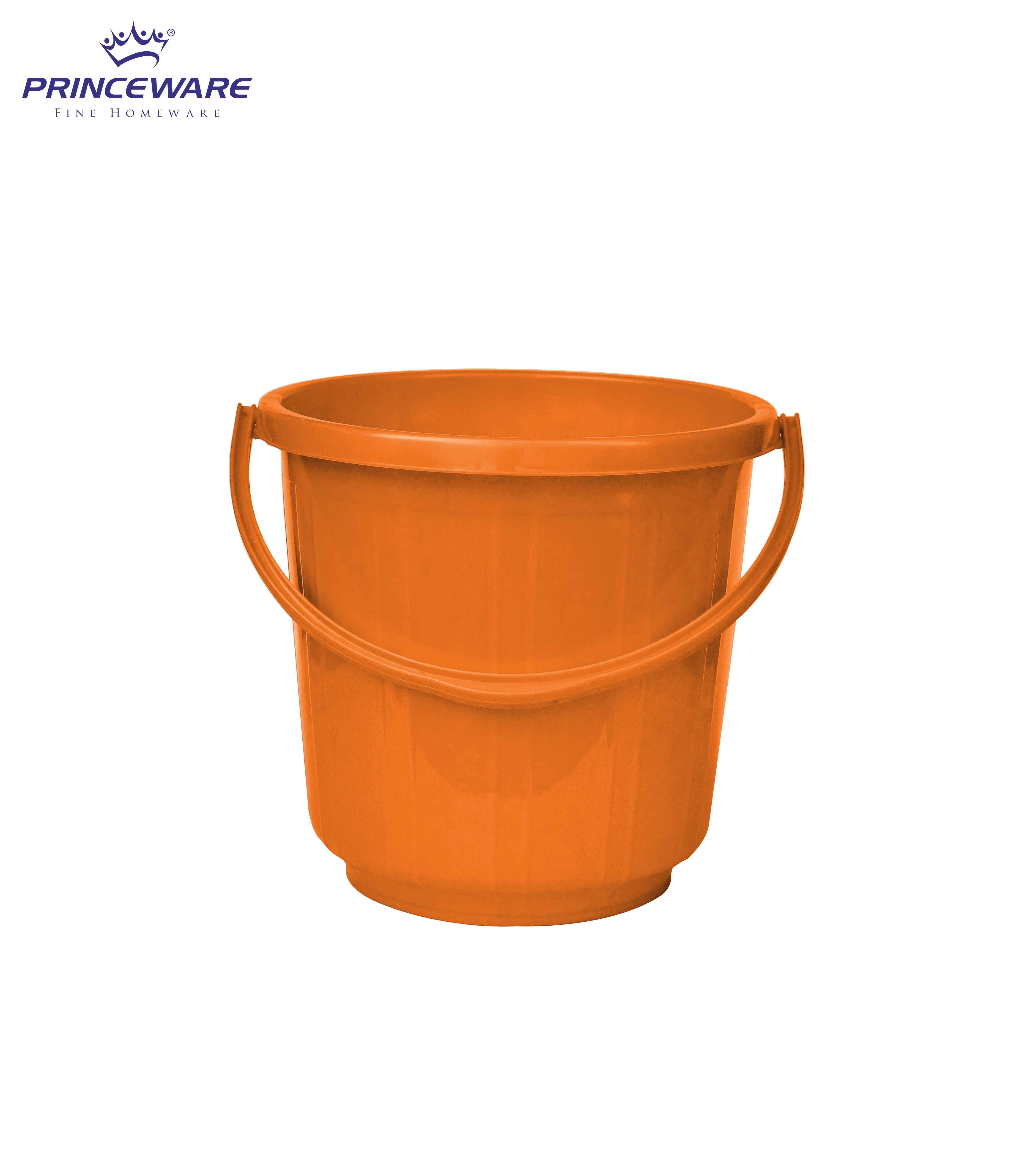 ZCWO SUP. PRO. ESNTL // BUCKET PRO 26cm Princeware Super Delux Strong Bucket 16 Litre- Orange - Buy at