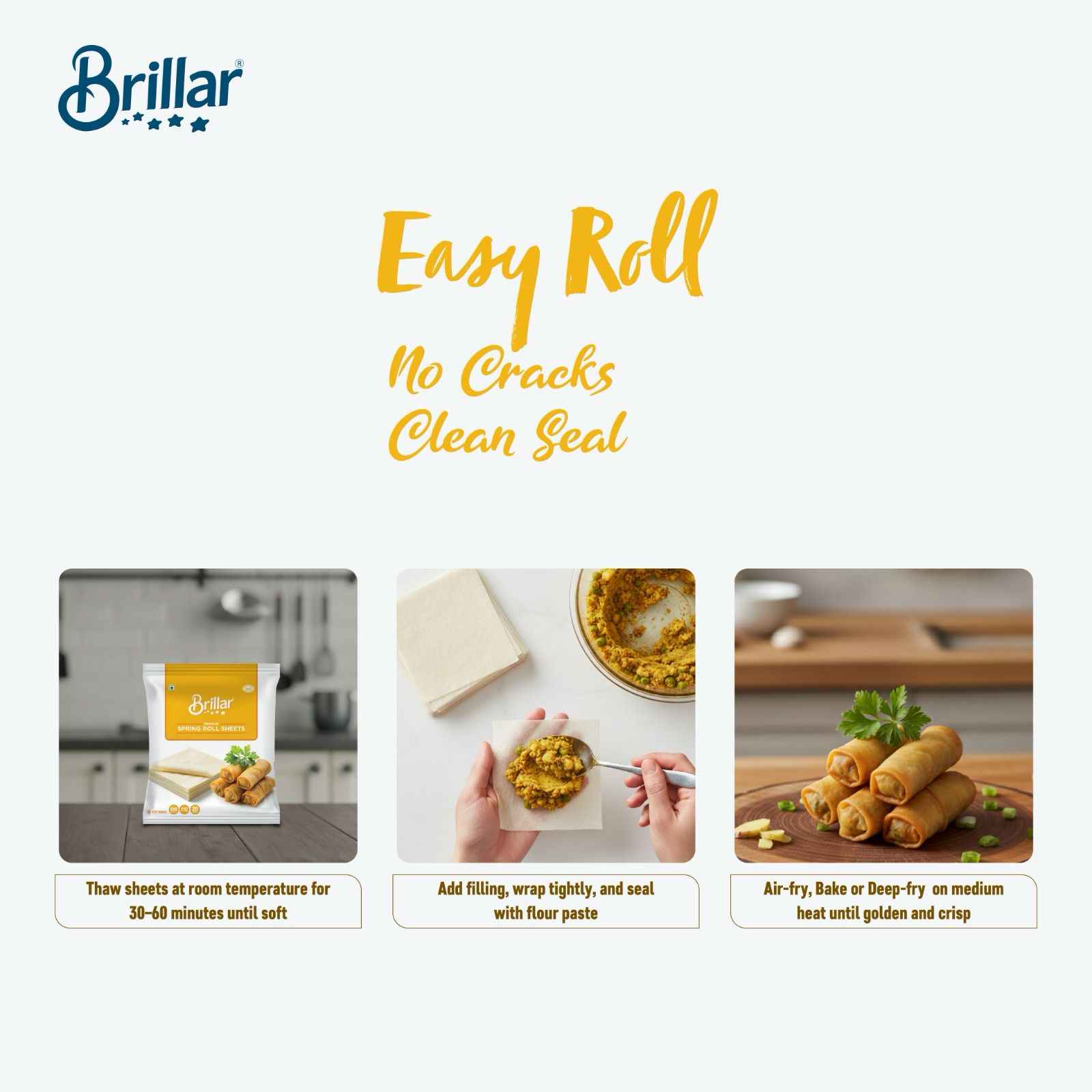 Brillar Spring Roll Sheets - Buy at ₹89 Online | Instant Delivery