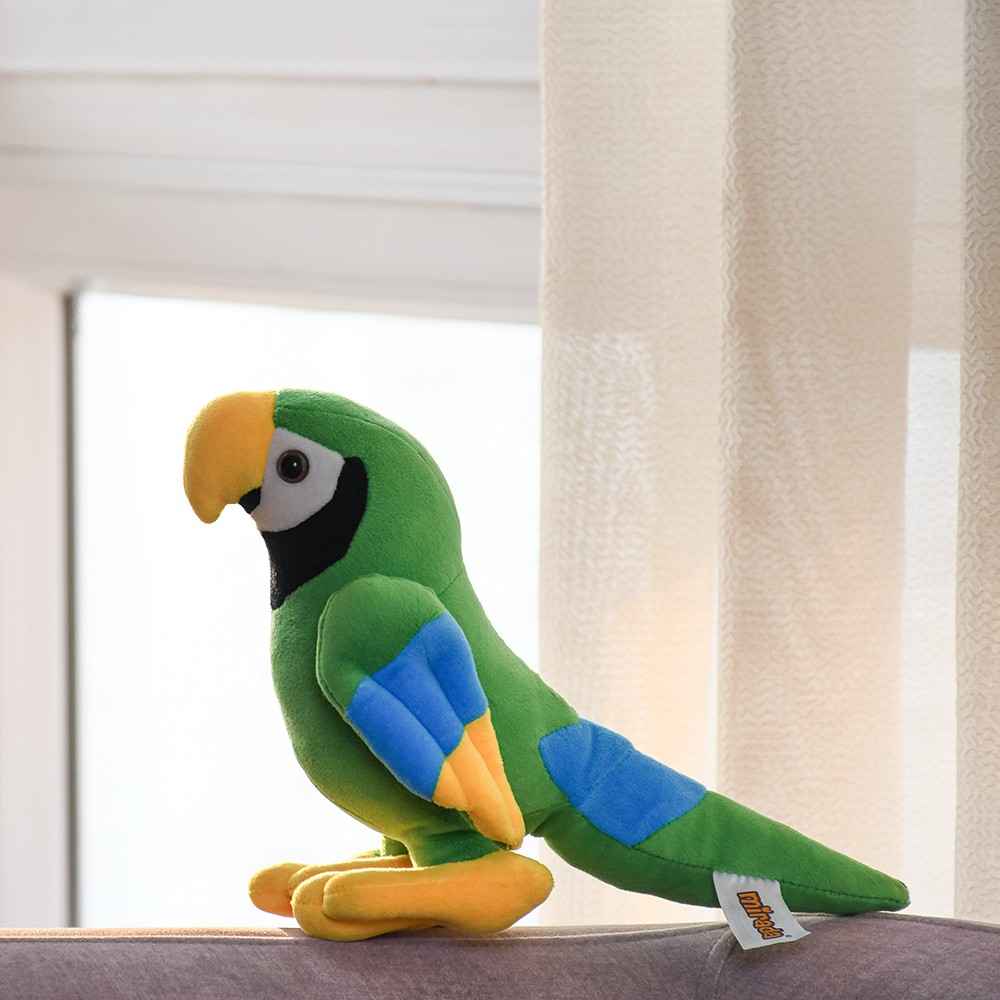 Mirada Green Parrot Soft Toy- 21Cm - Buy at ₹512 Online | Instant
