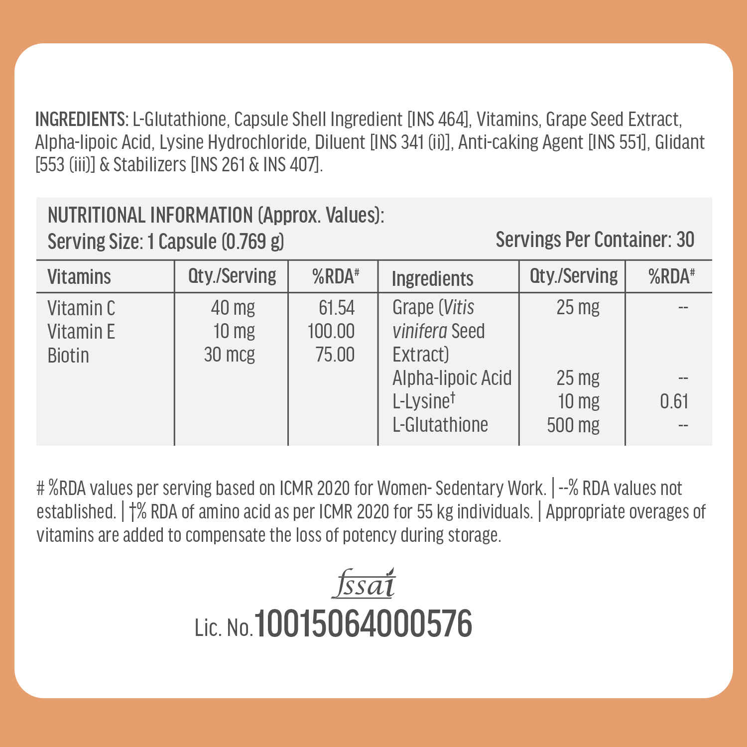 glutathione rda value Healthkart HK Vitals 500mg Capsule - Buy at ₹759 Online | Instant Delivery Size:250g Firming peptide toner Buy GHK-Cu 100mg —