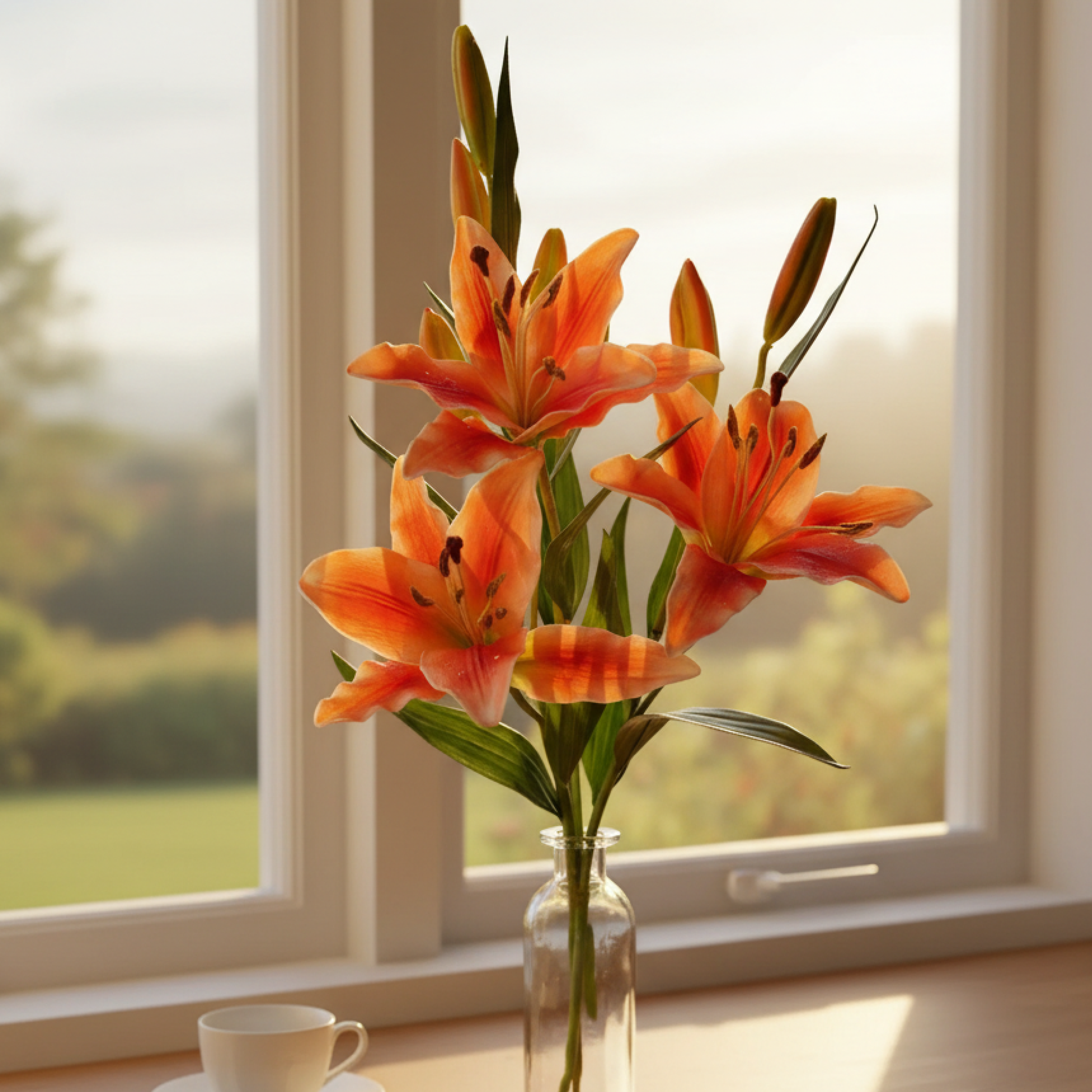 Orange Asiatic Lily - Buy at ₹449 Online | Instant Delivery - Zepto