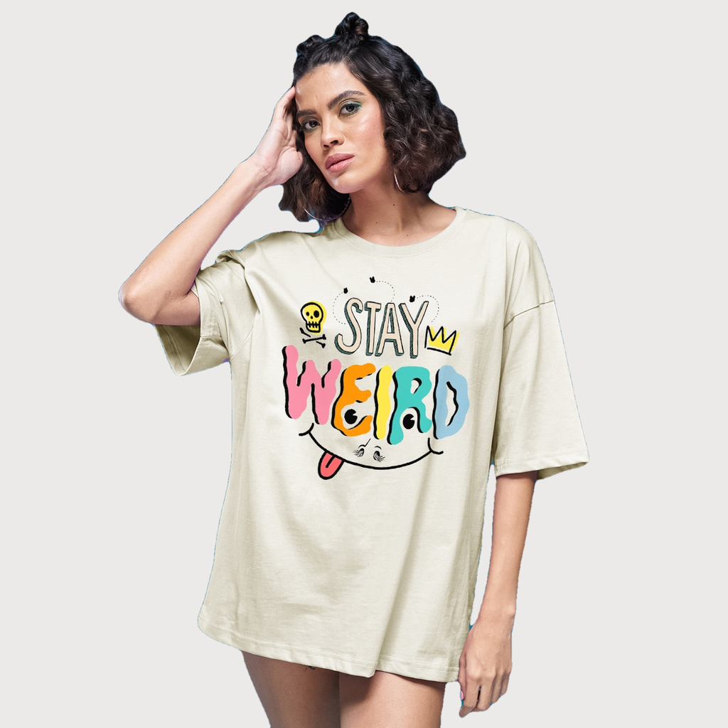 Smartees Women's Oversize Printed T-shirt - Buy at ₹354 Online