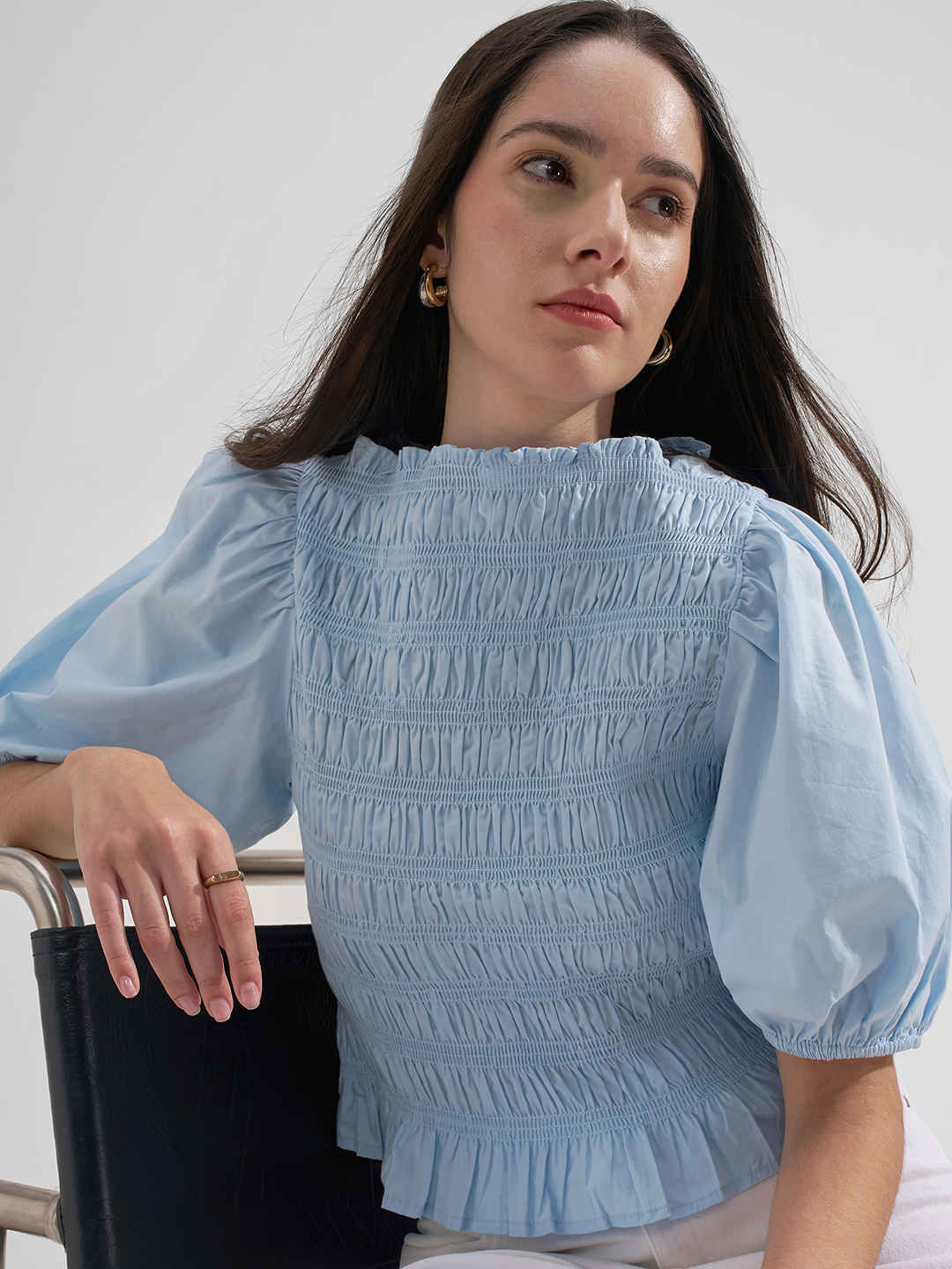 Tokyo-Talkies-Women-Solid-Puff