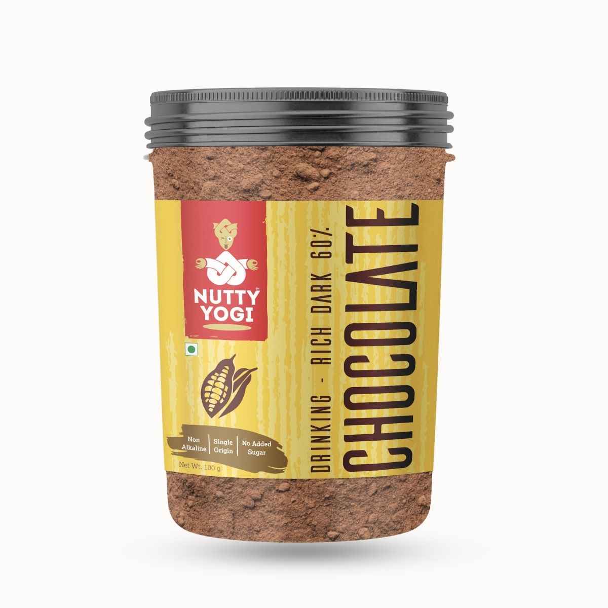 Nutty Yogi Rich Dark Hot Chocolate Powder - Buy at ₹249 Online
