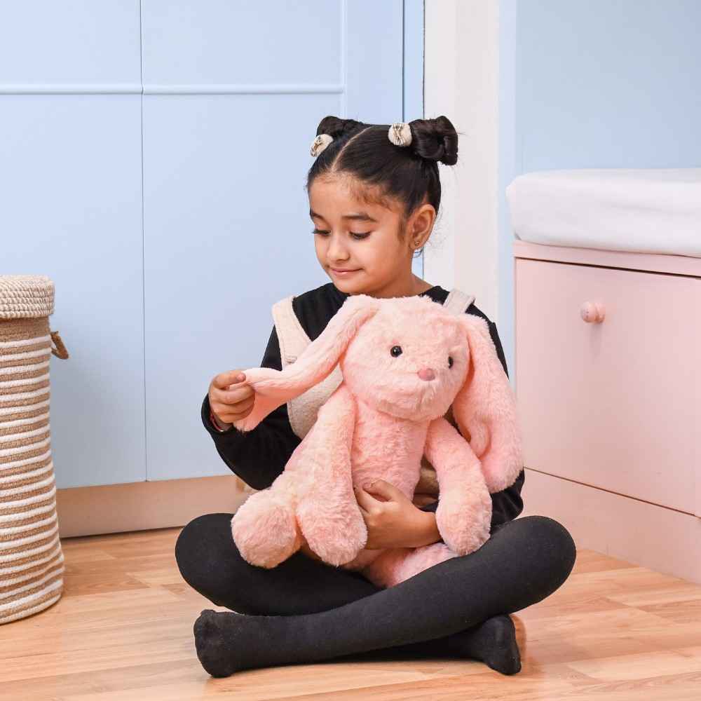 Mirada Peach Bunny Soft Toy - 35 cm - Buy at ₹584 Online