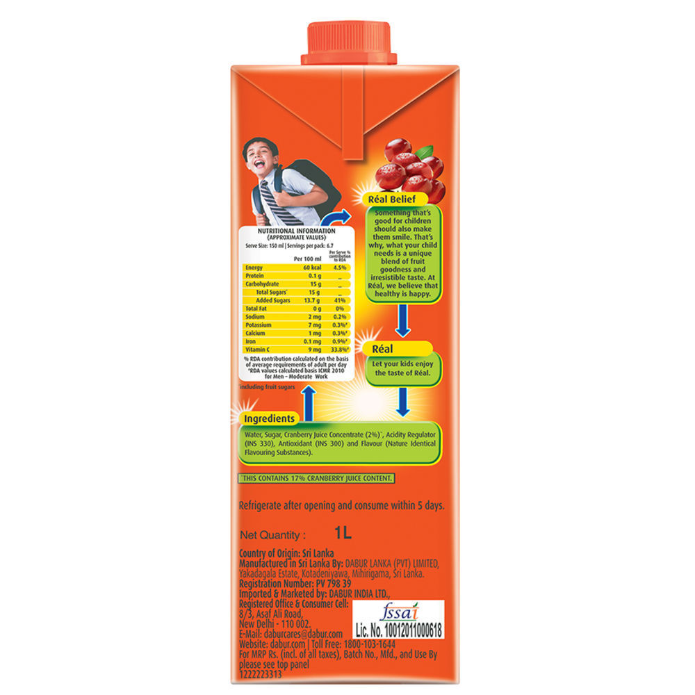 Dabur Real Cranberry Fruit Juice