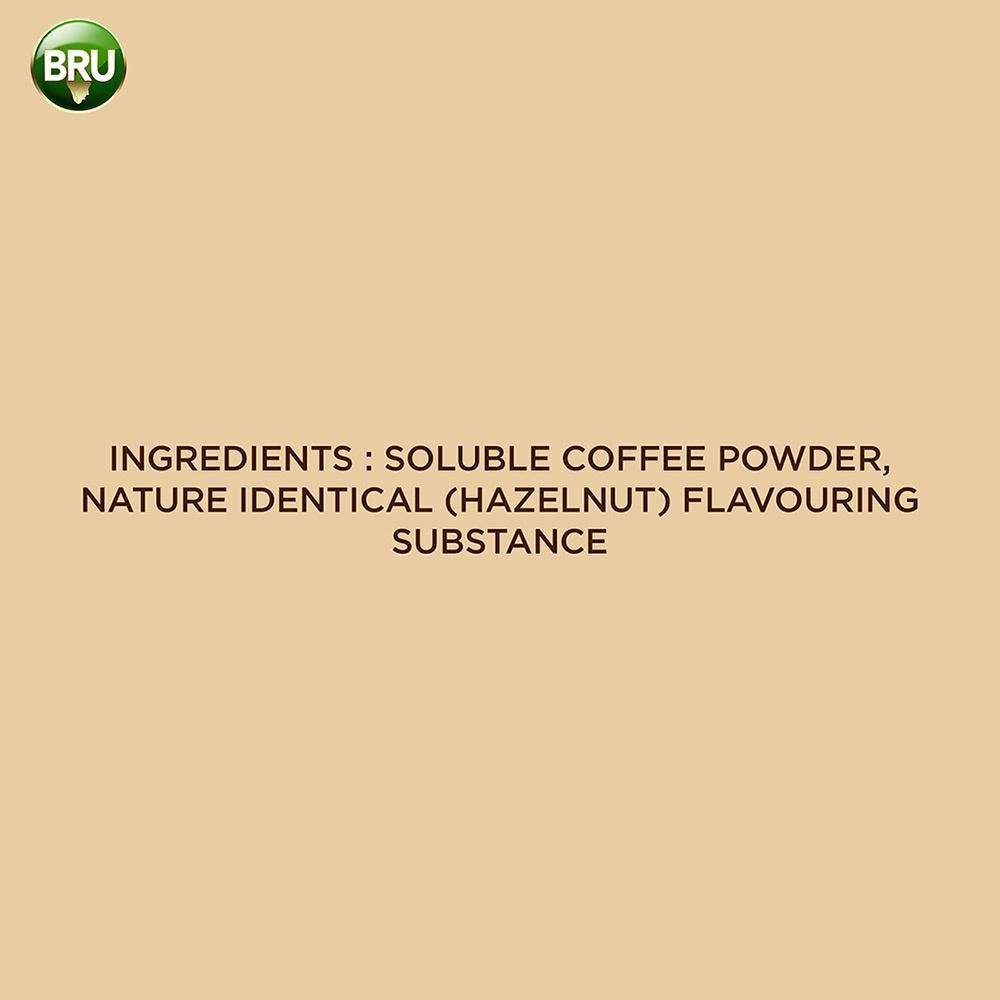Bru Gold Freeze Dried Coffee Hazelnut Instant Coffee