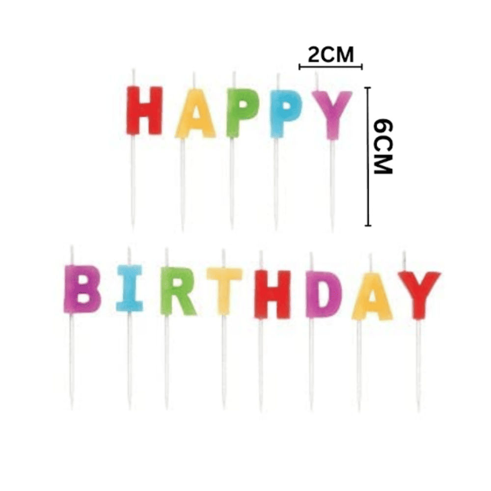 Let's Vybe Happy Birthay Alpha Candle