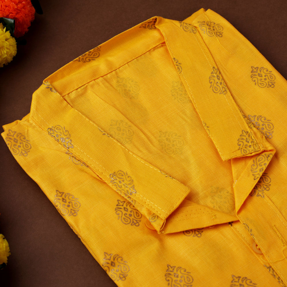 Oye Happy Designer Yellow Kurta | Medium
