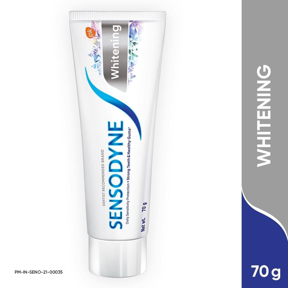 Sensodyne Complete Protection+ Mouthwash (250ml) & Sensodyne Toothpaste Whitening, Sensitive Tooth Paste To Restore Natural Whiteness, 70 Gm (70g) Combo