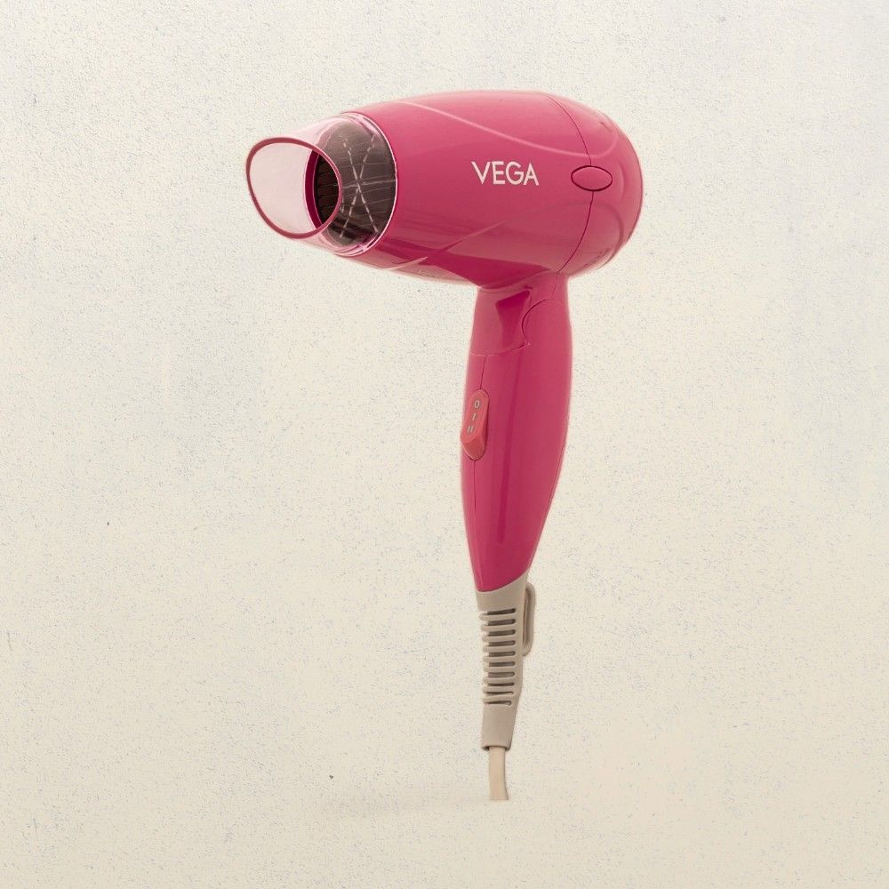 VEGA Vhdh-33 1200 W Corded Hair Dryer - Foldable Design | Hanging Loop