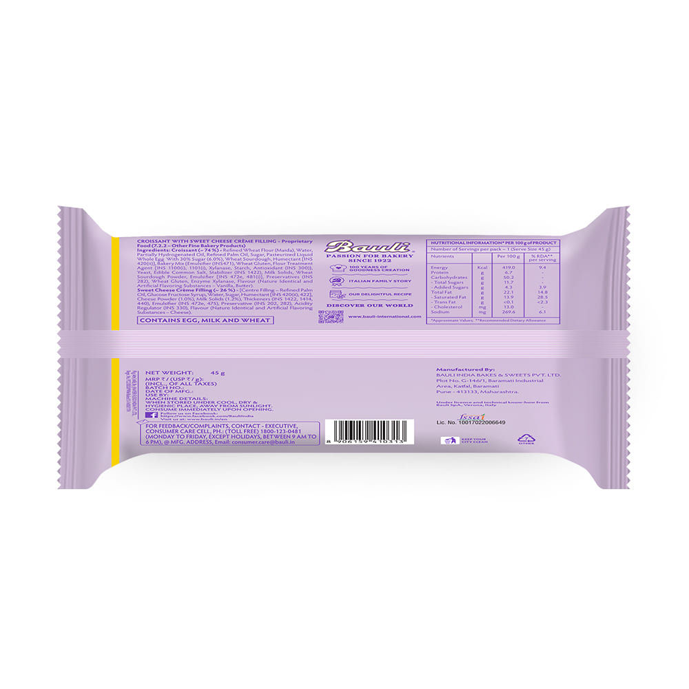 Bauli Moonfils Croissants Sweet Cheese Creme
