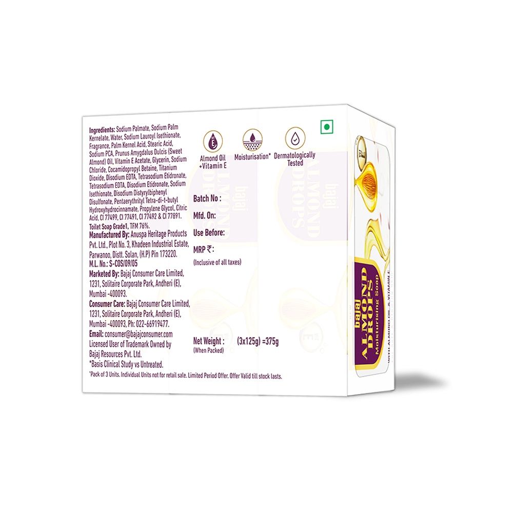 Bajaj Almond Drops Moisturizing Soap