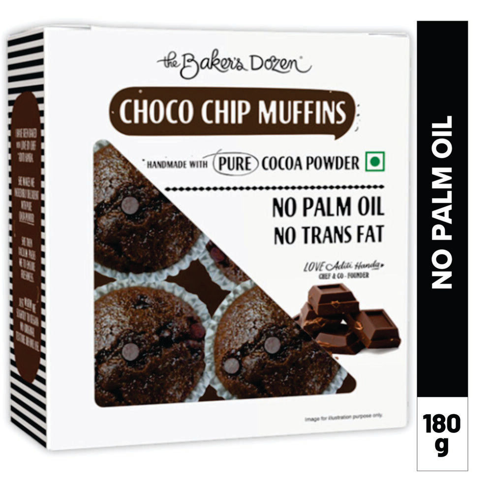 The Baker'S Dozen Choco Chip Muffins 180 g X 2 Combo