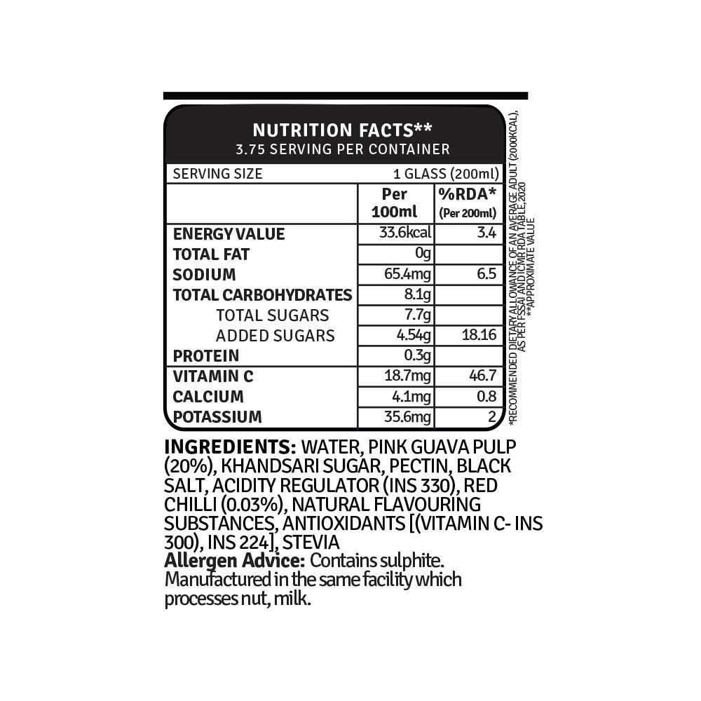 Raw Pressery Refreshers - Pink Guava Chilli 750 ml Combo